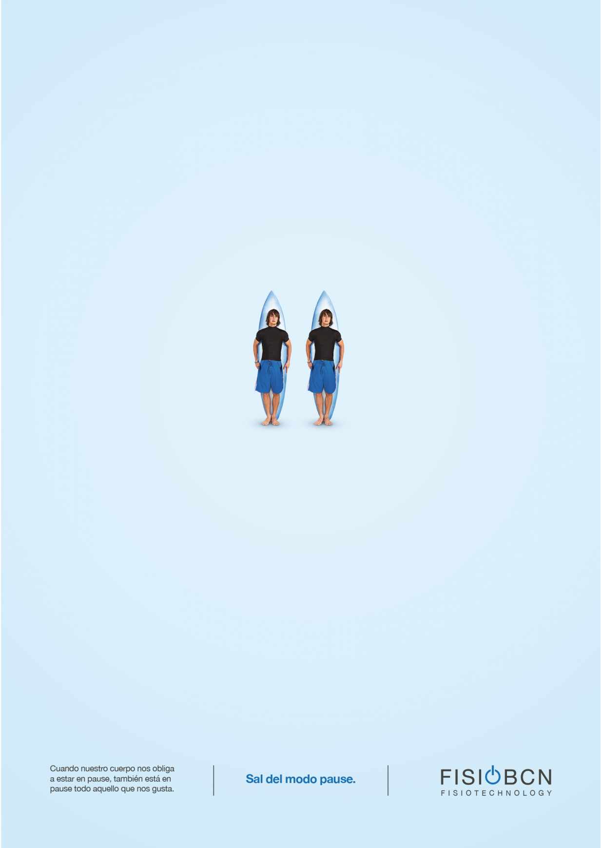 Fisio BCN Print Ad - Pause - Surf