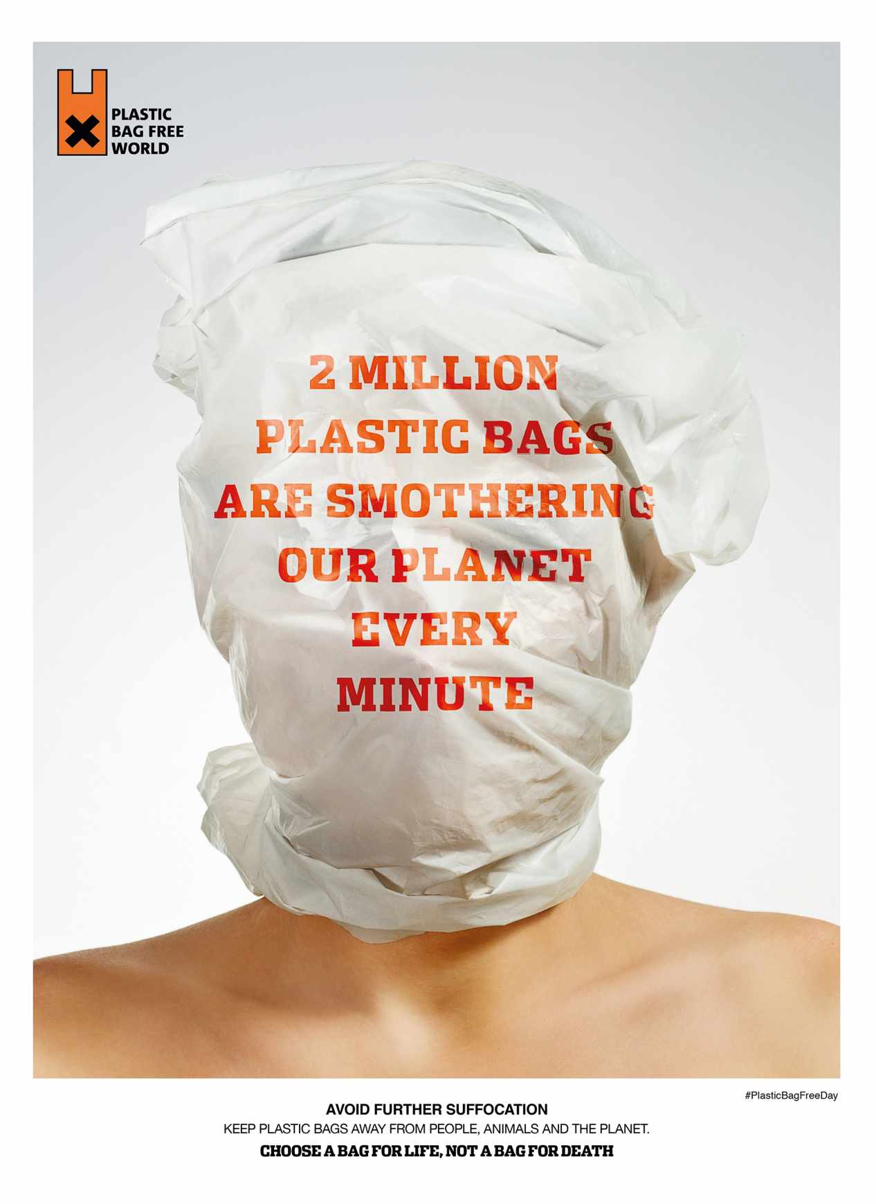 Plastic Bag Free World Print Ad - Minute