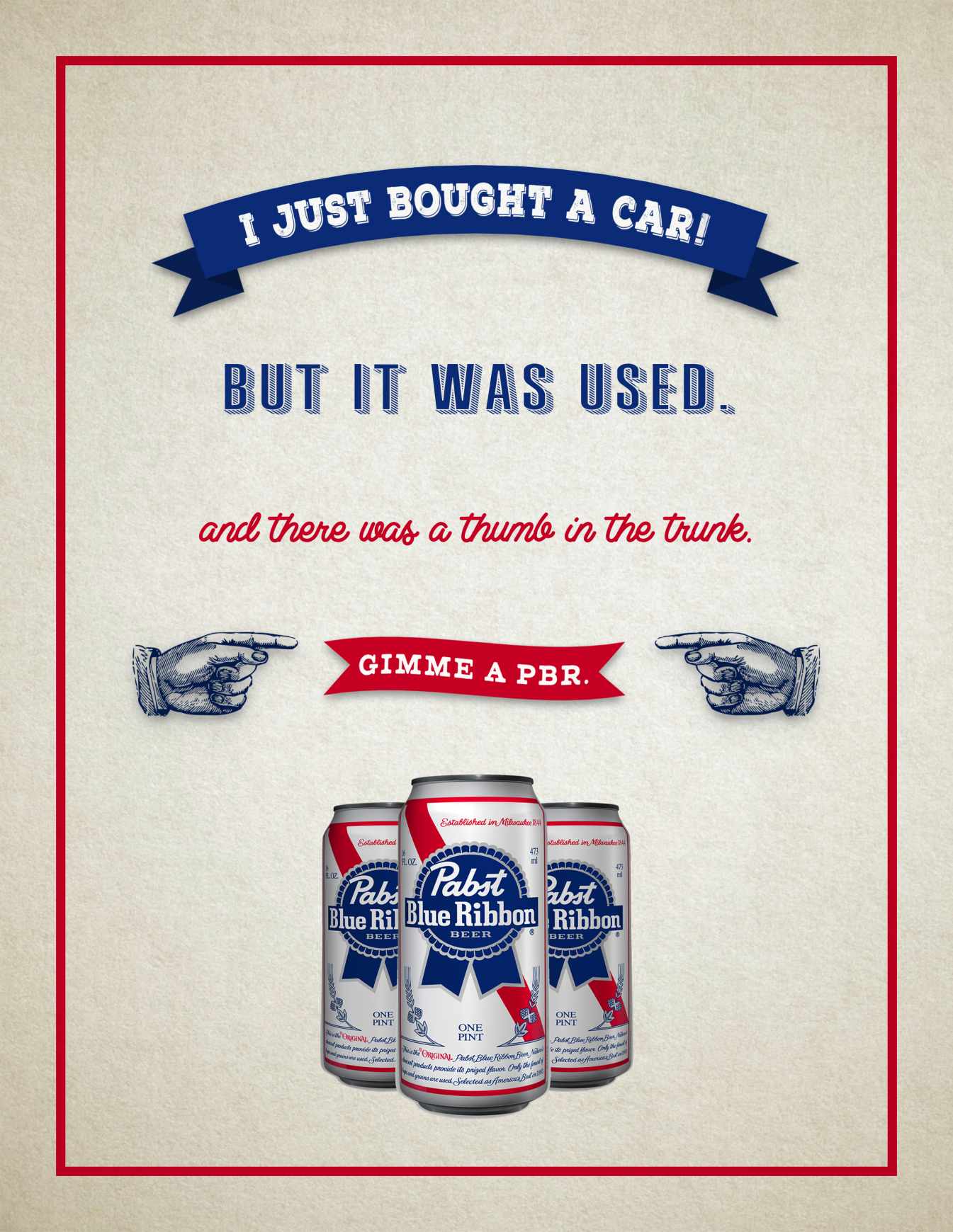 Pabst Blue Ribbon Print Ad - Thumb 