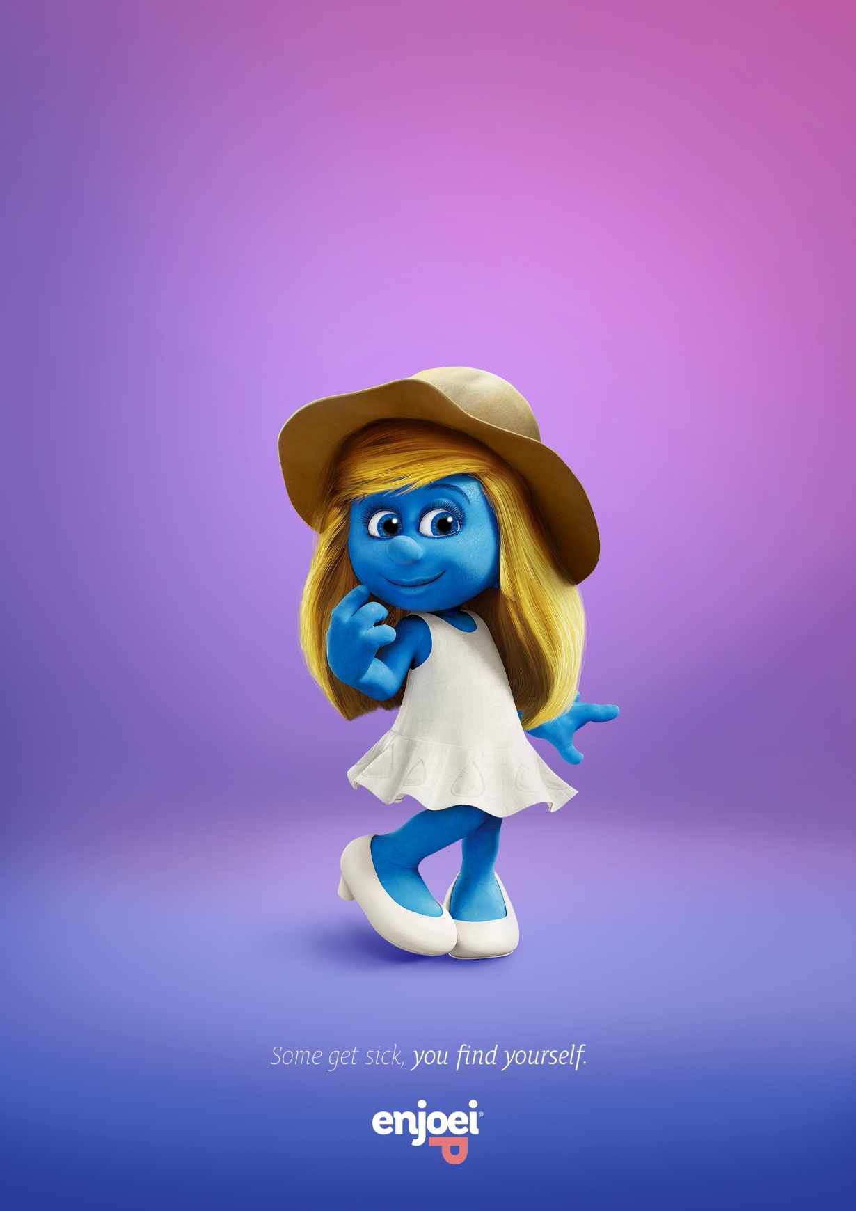Enjoei Print Ad - Smurfette