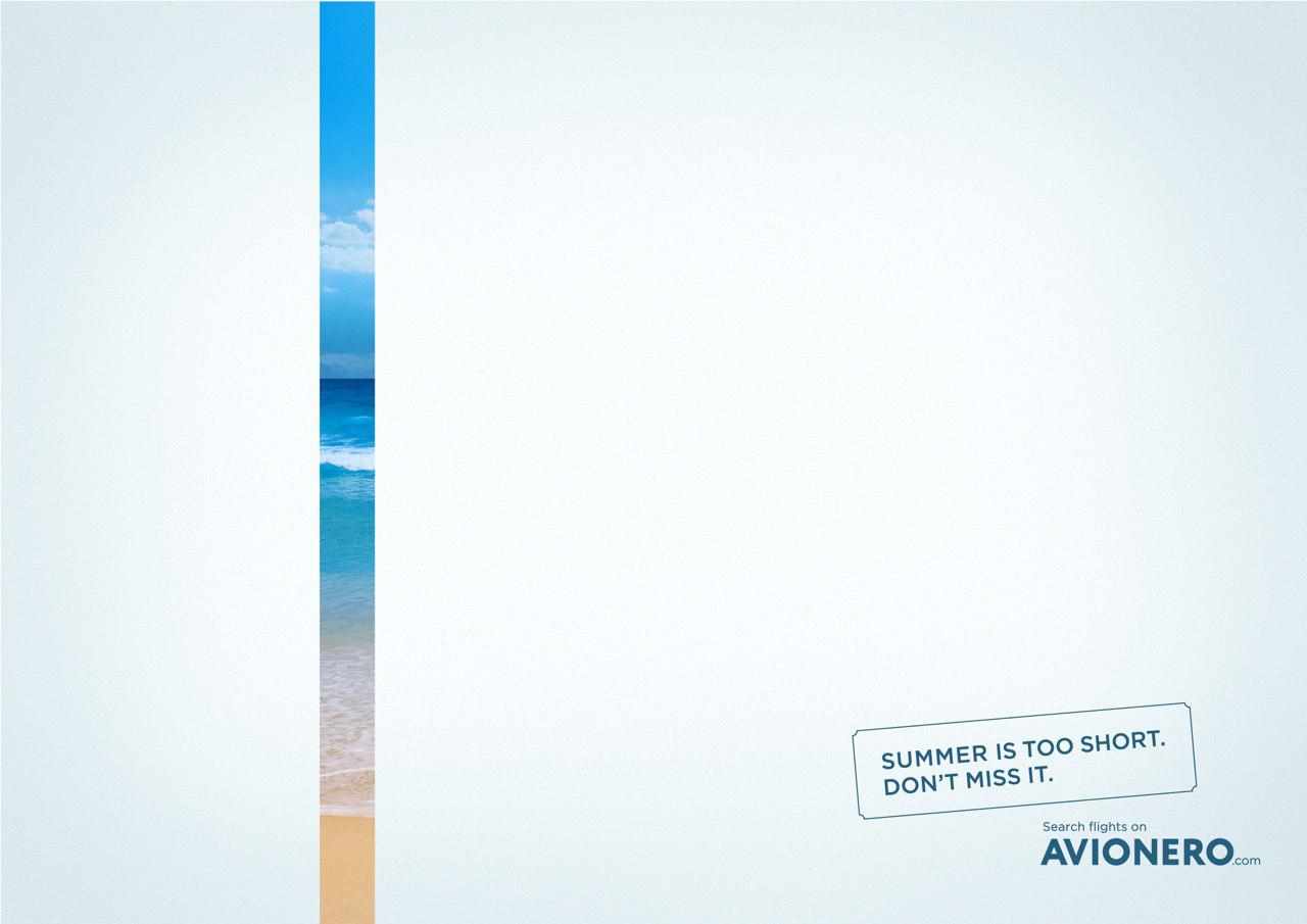 Avionero Print Ad - Summer is too short, 3