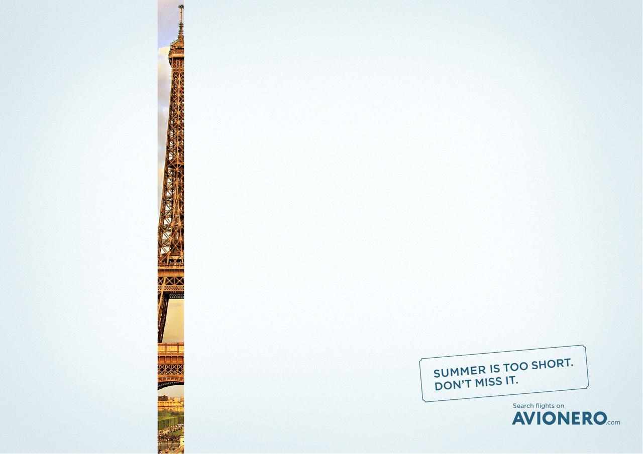Avionero Print Ad - Summer is too short, 2
