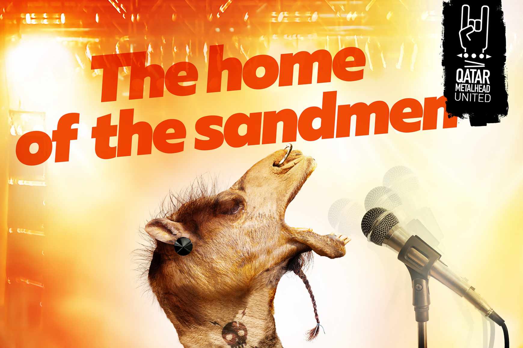 Qatar Metalhead United Print Ad - The Home of the Sandmen