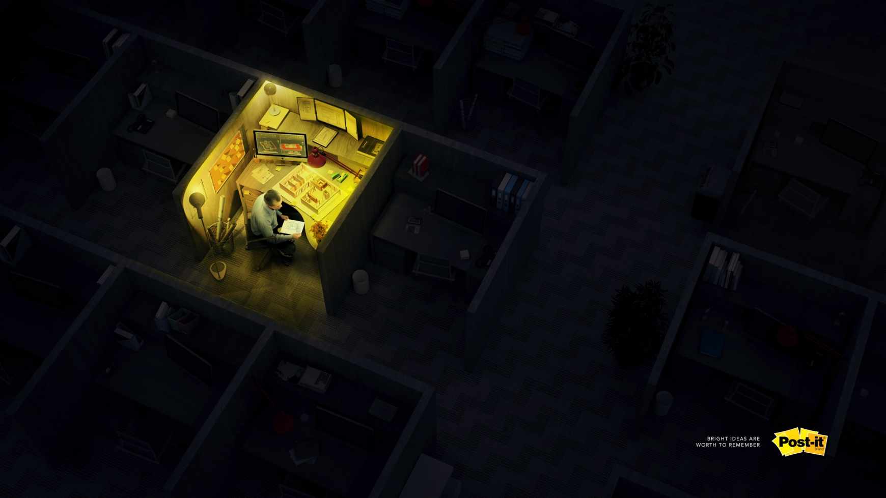 Post-it Brand Print Ad - Bright Ideas, 3