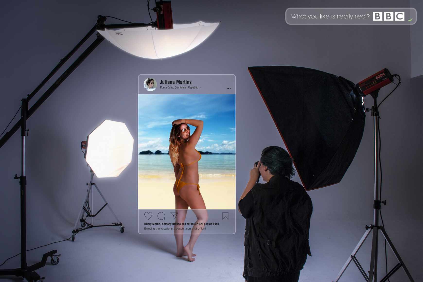 Advertisement by ESPM, Brazil BBC Print Ad - Beach