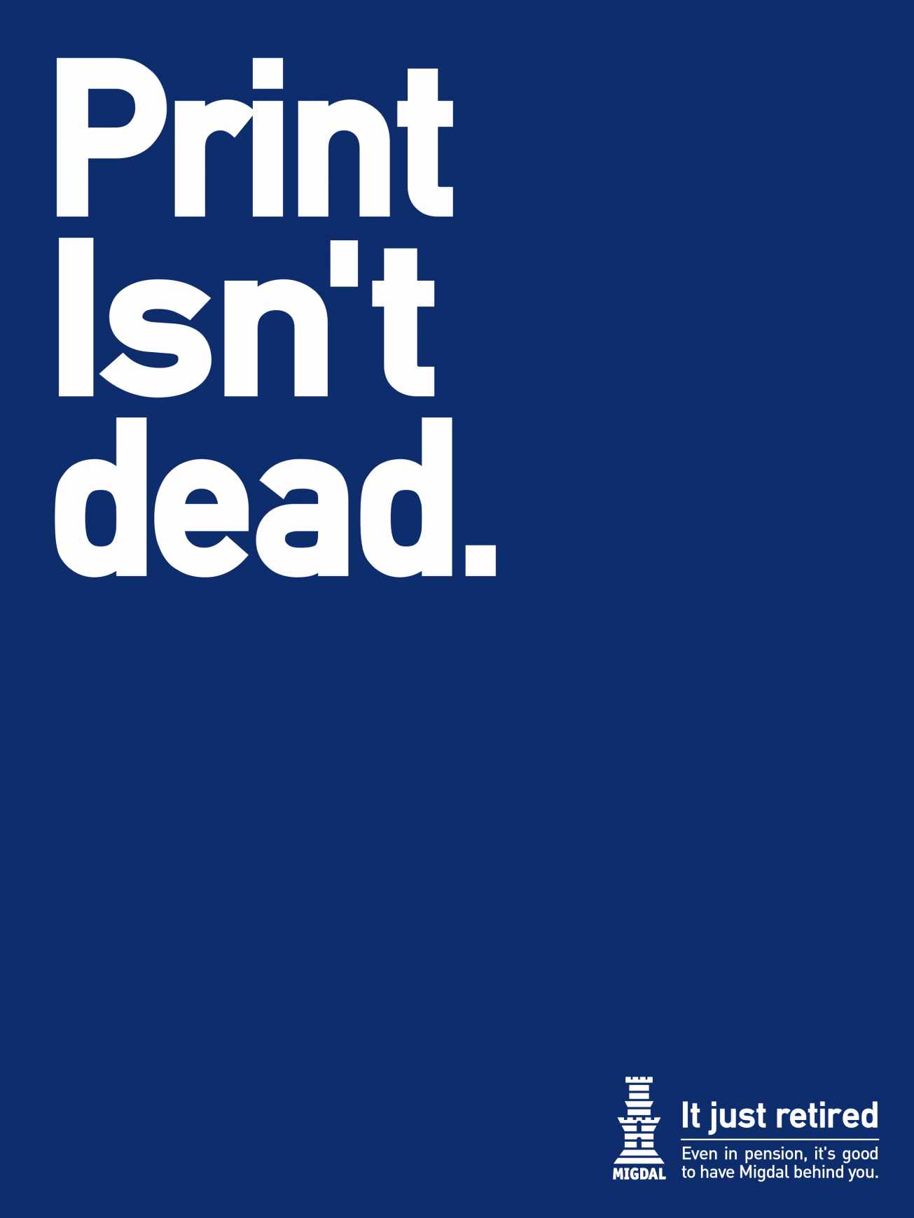 Migdal Print Ad - Print Isn't Dead 