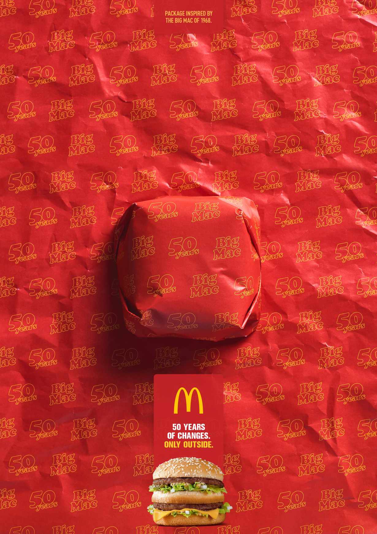 McDonald's Print Ad - Big Mac - Packed in History - 1968 McDonald's Print Ad - Big Mac - Packed in History - 1968