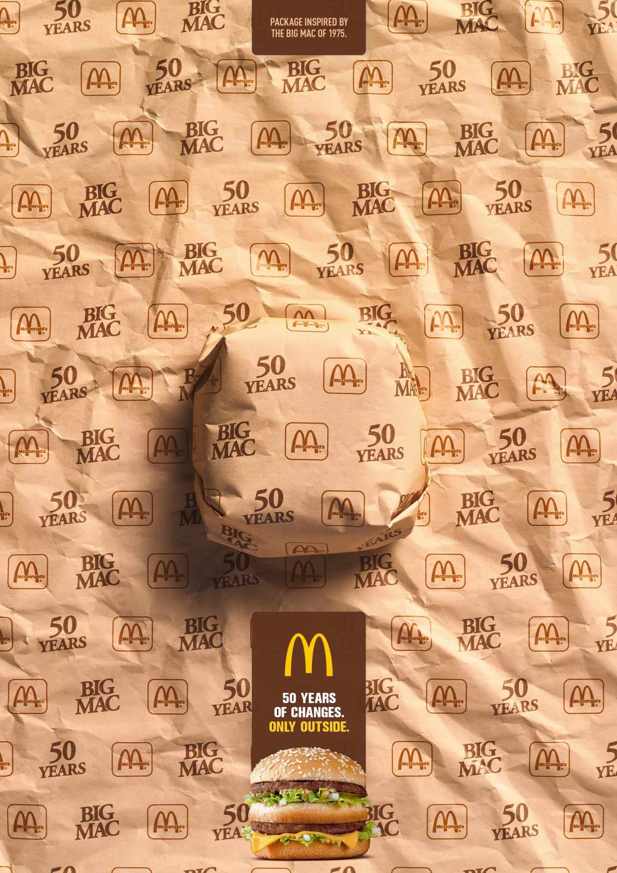 McDonald's Print Ad - Big Mac - Packed in History - 1975 McDonald's Print Ad - Big Mac - Packed in History - 1975