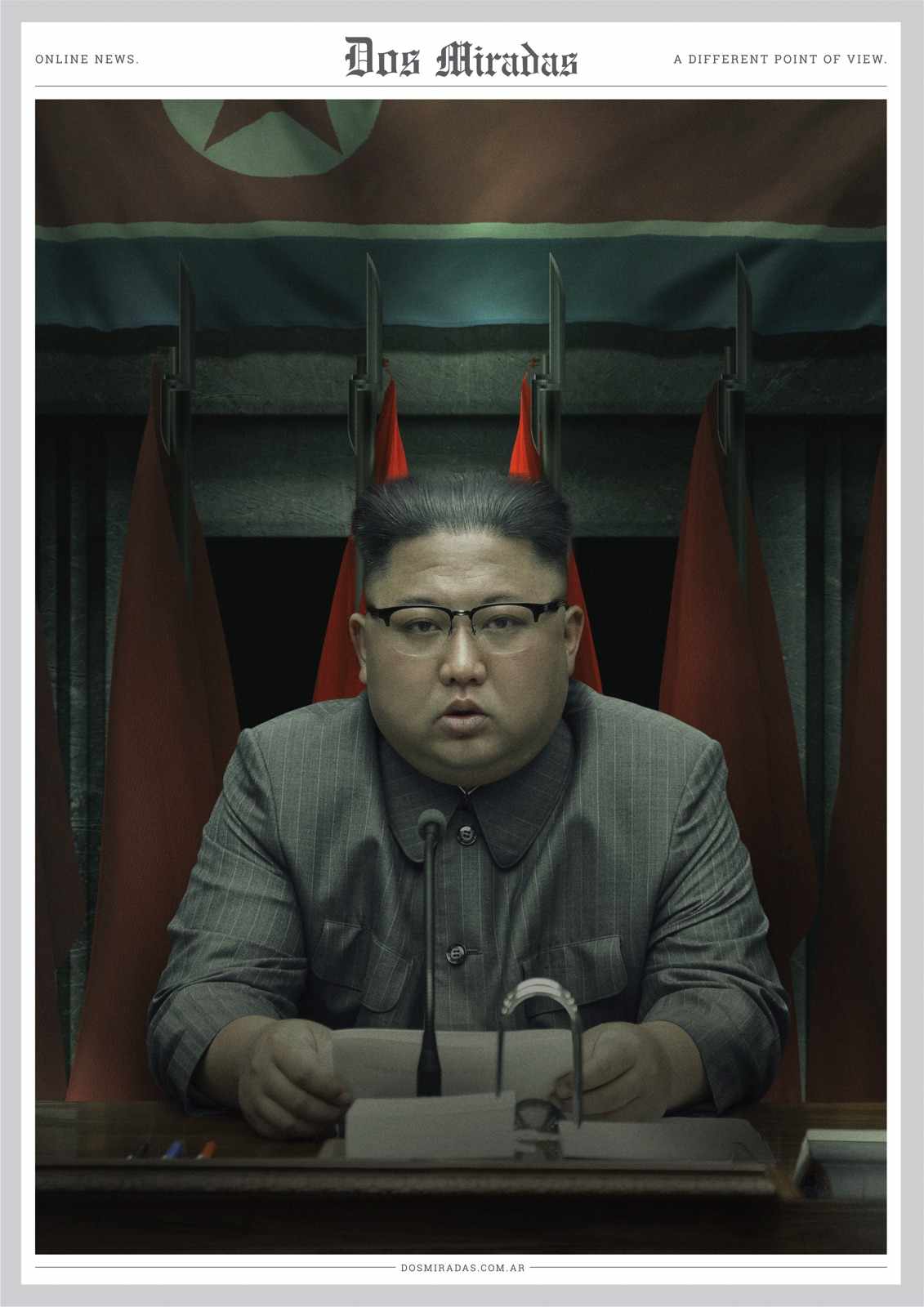 Dos Miradas Print Ad - Kim Jong-un