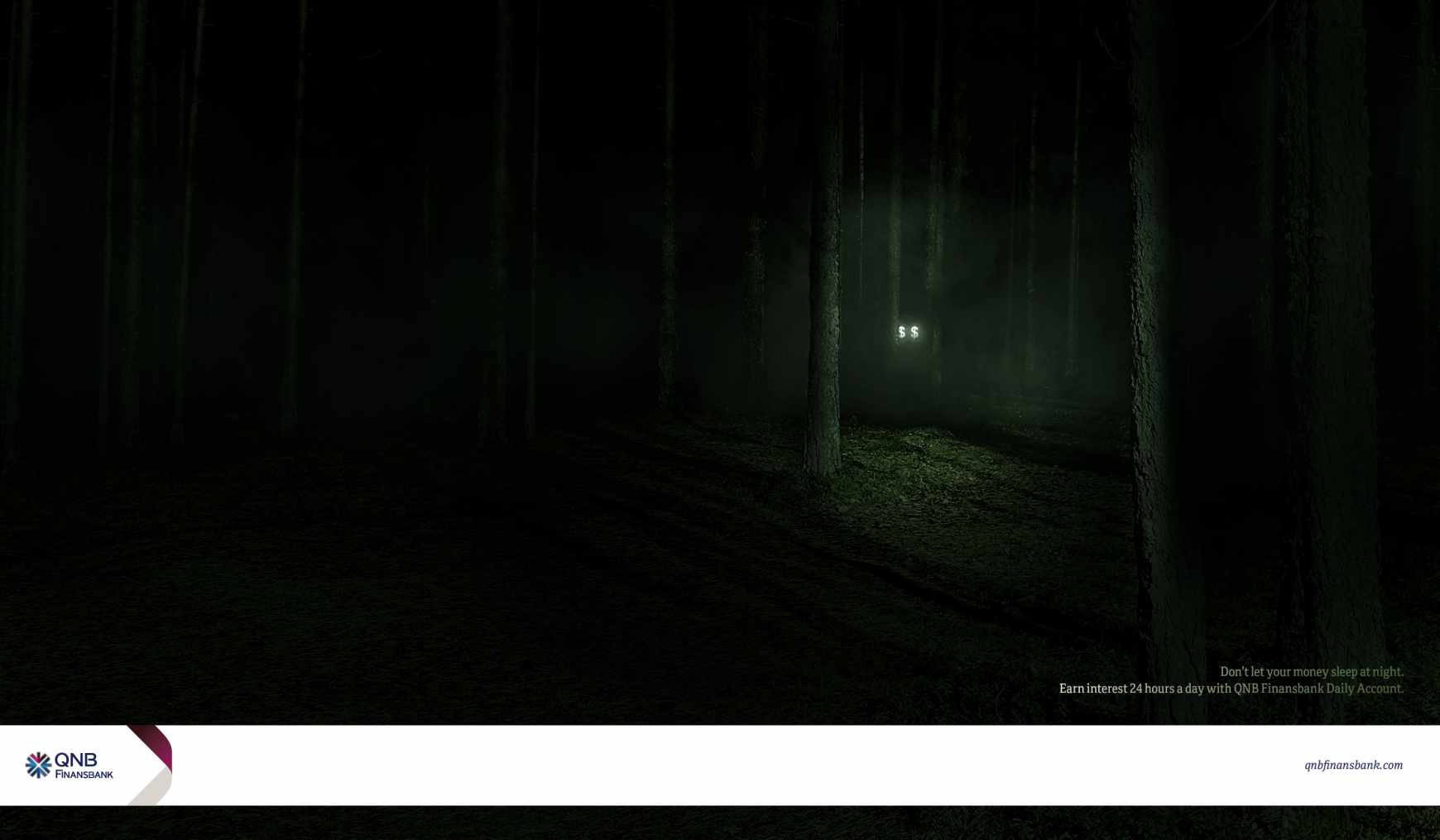 QNB Finansbank Print Ad - QNB Finansbank Daily Account - Eyes Dollar