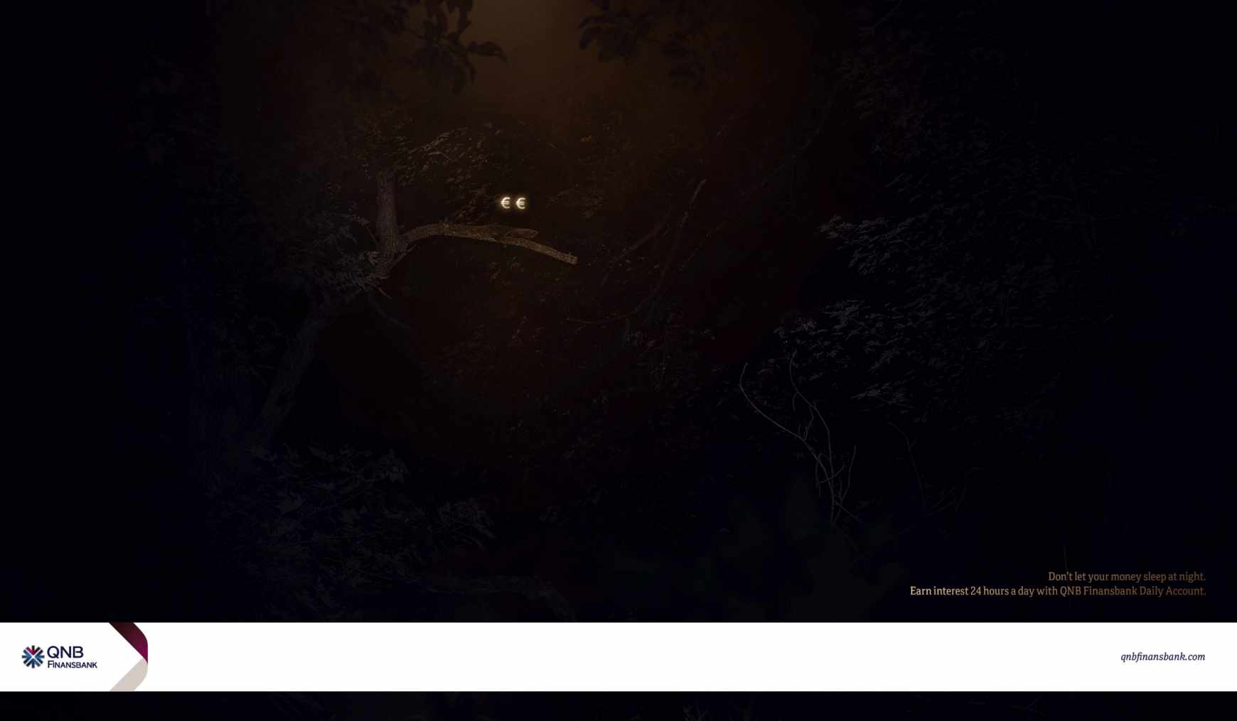 QNB Finansbank Print Ad - QNB Finansbank Daily Account - Eyes Euro