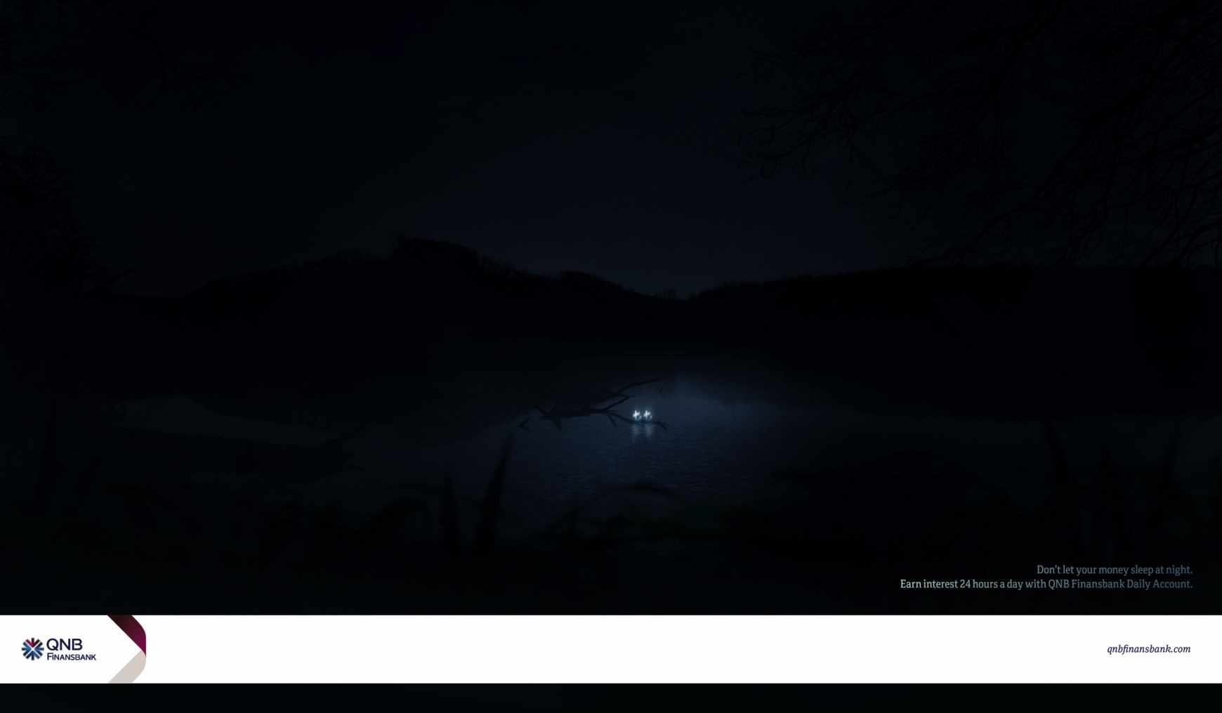 QNB Finansbank Print Ad - QNB Finansbank Daily Account - Eyes Turkish Liras