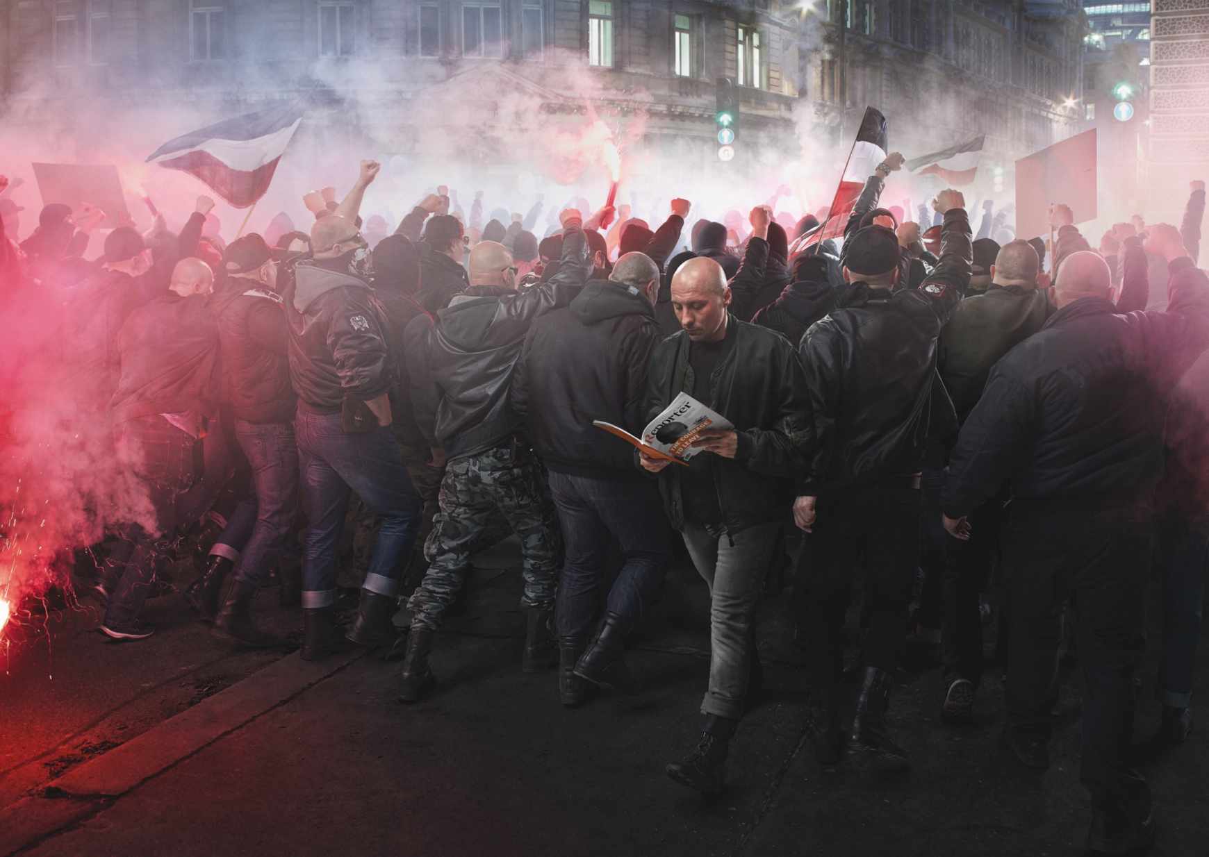 Reporter Magazine Print Ad - Changing Your Perspective - Questioning Neo-Nazism   