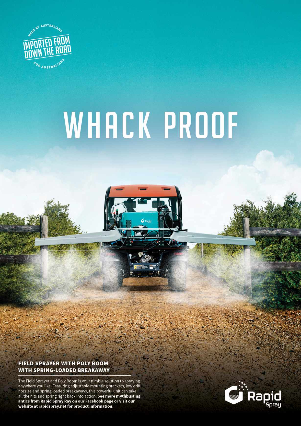 Advertisement by Redhanded, Australia Rapid Spray Print Ad - Whack Proof
