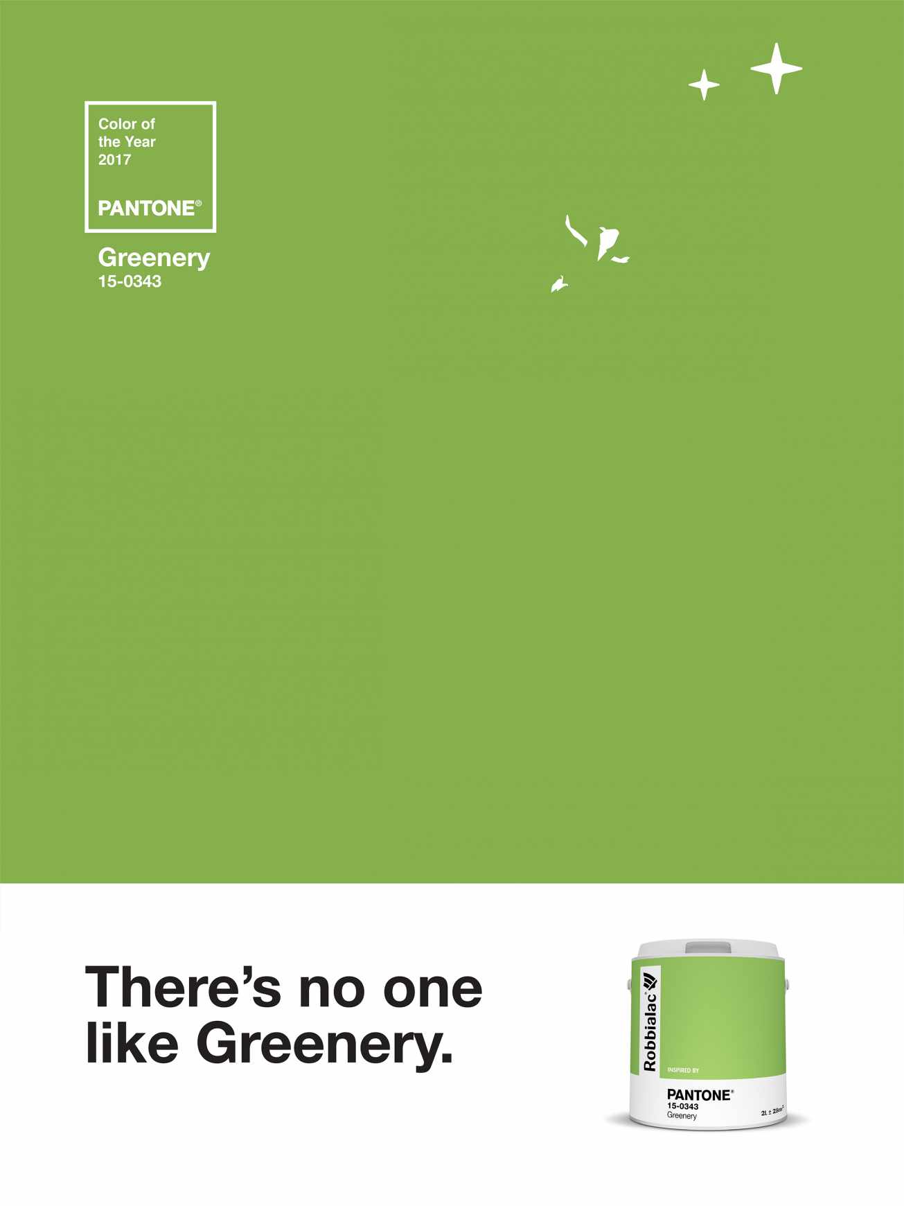 Robbialac Print Ad - Greenery Icons, Peter