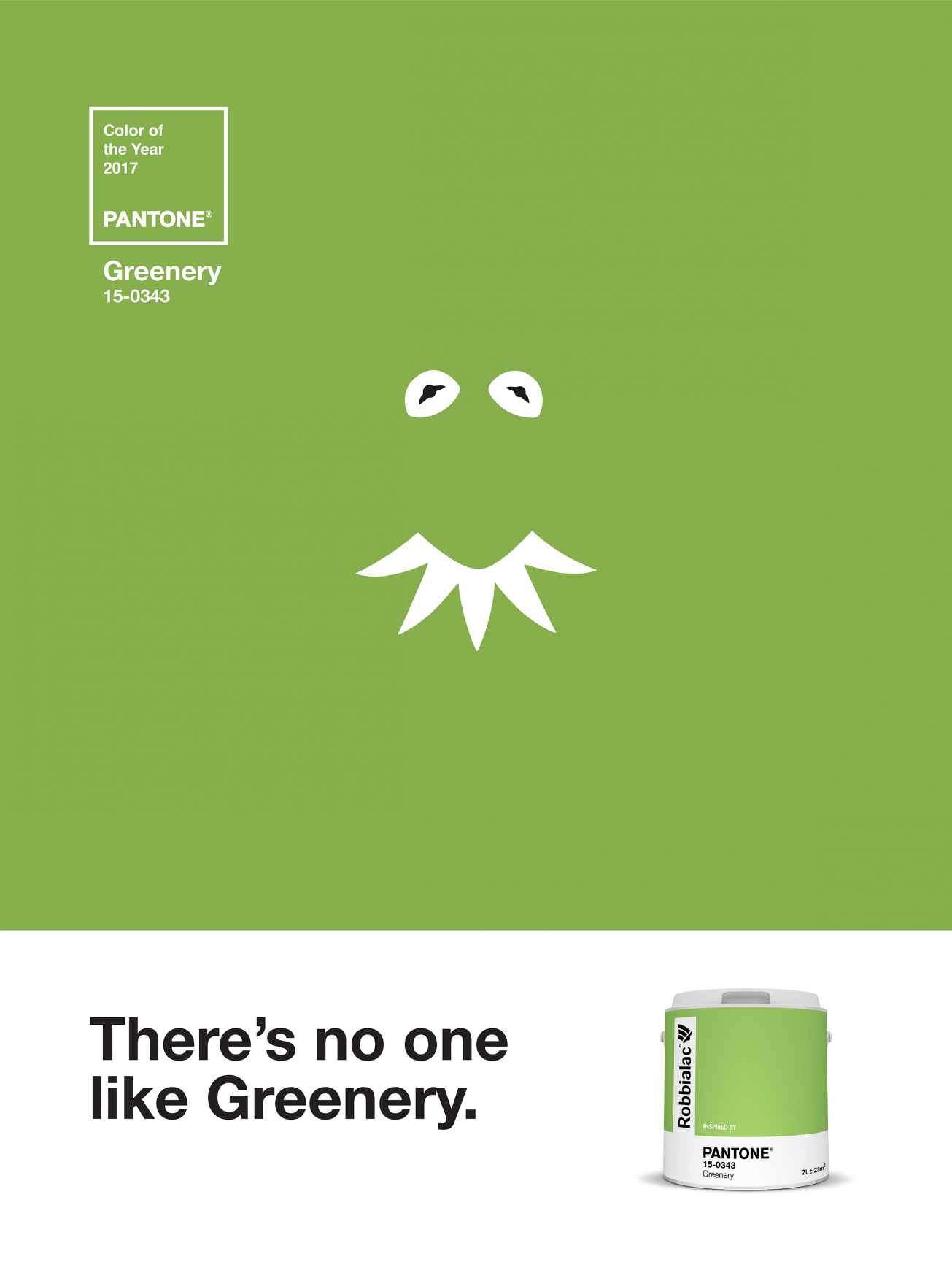 Robbialac Print Ad - Greenery Icons, Kermit