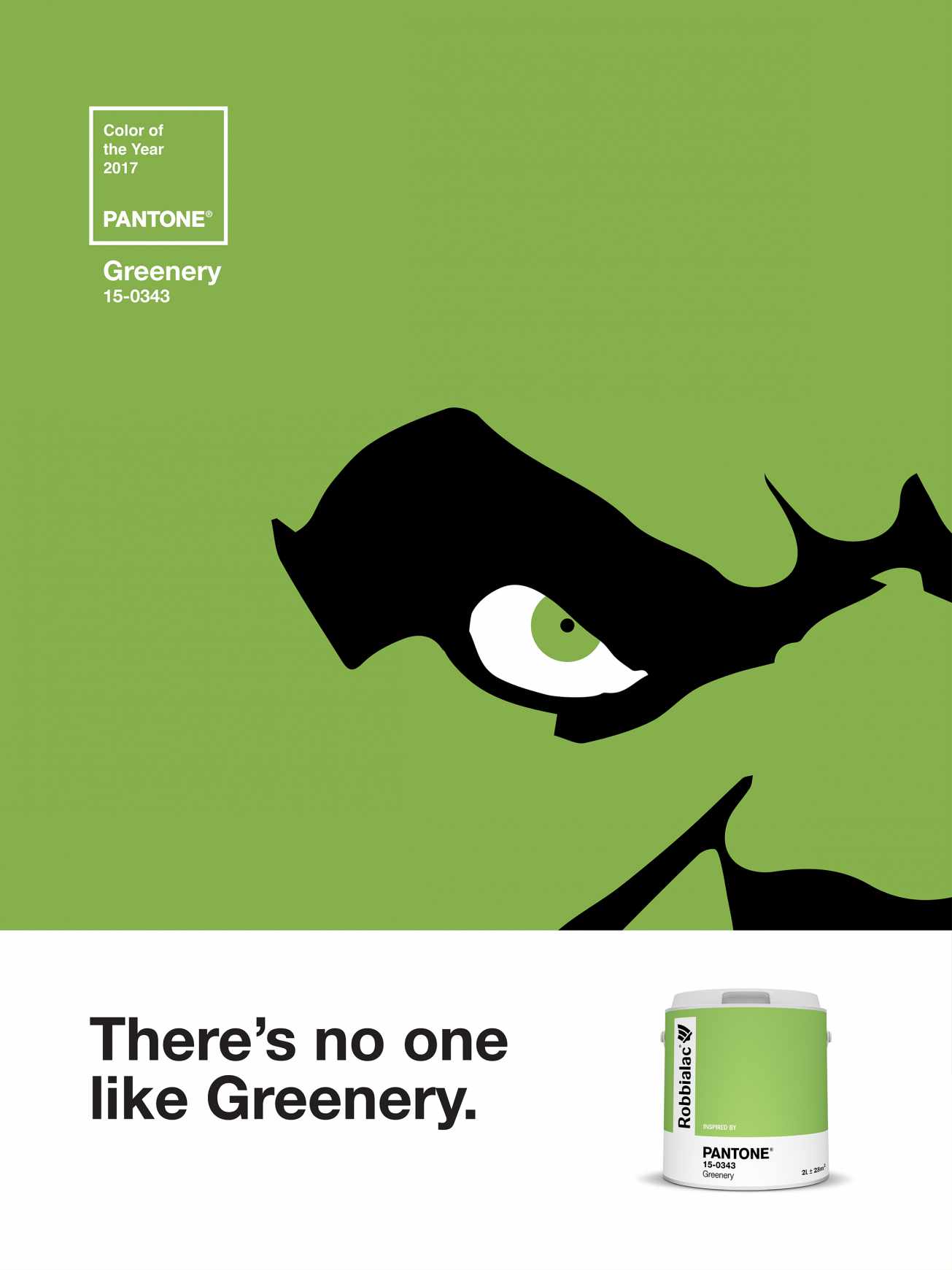 Robbialac Print Ad - Greenery Icons, Hulk
