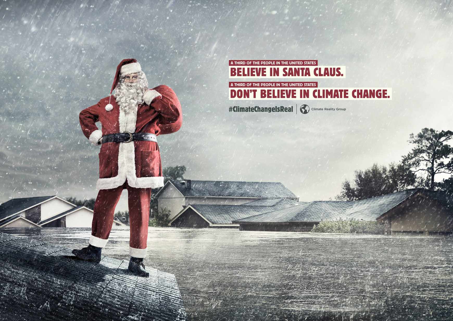 Climate Reality Group Print Ad - Santa