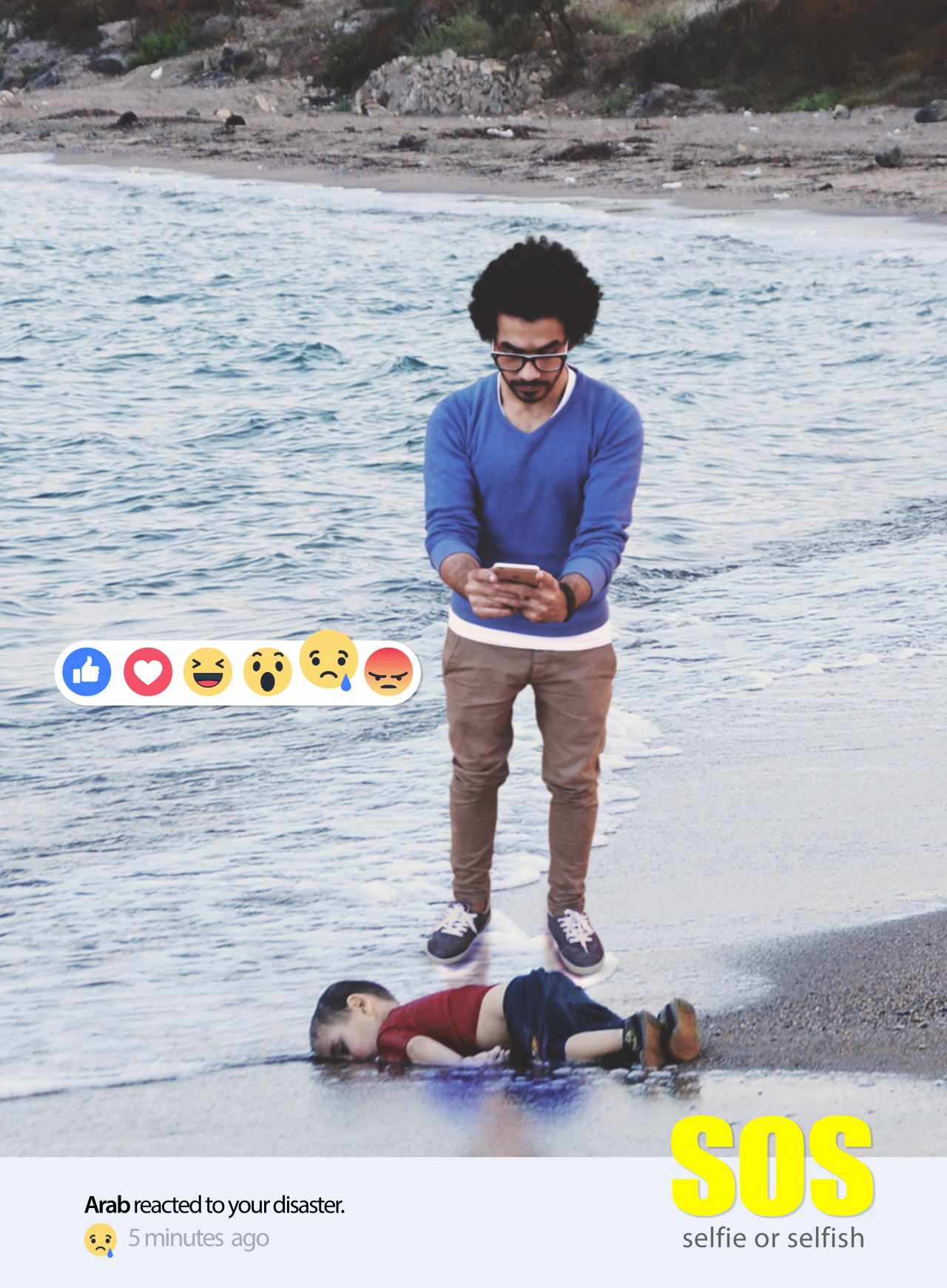 Arab Reaction to their Brothers in Syria Digital Ad - Selfie or Selfish, 3