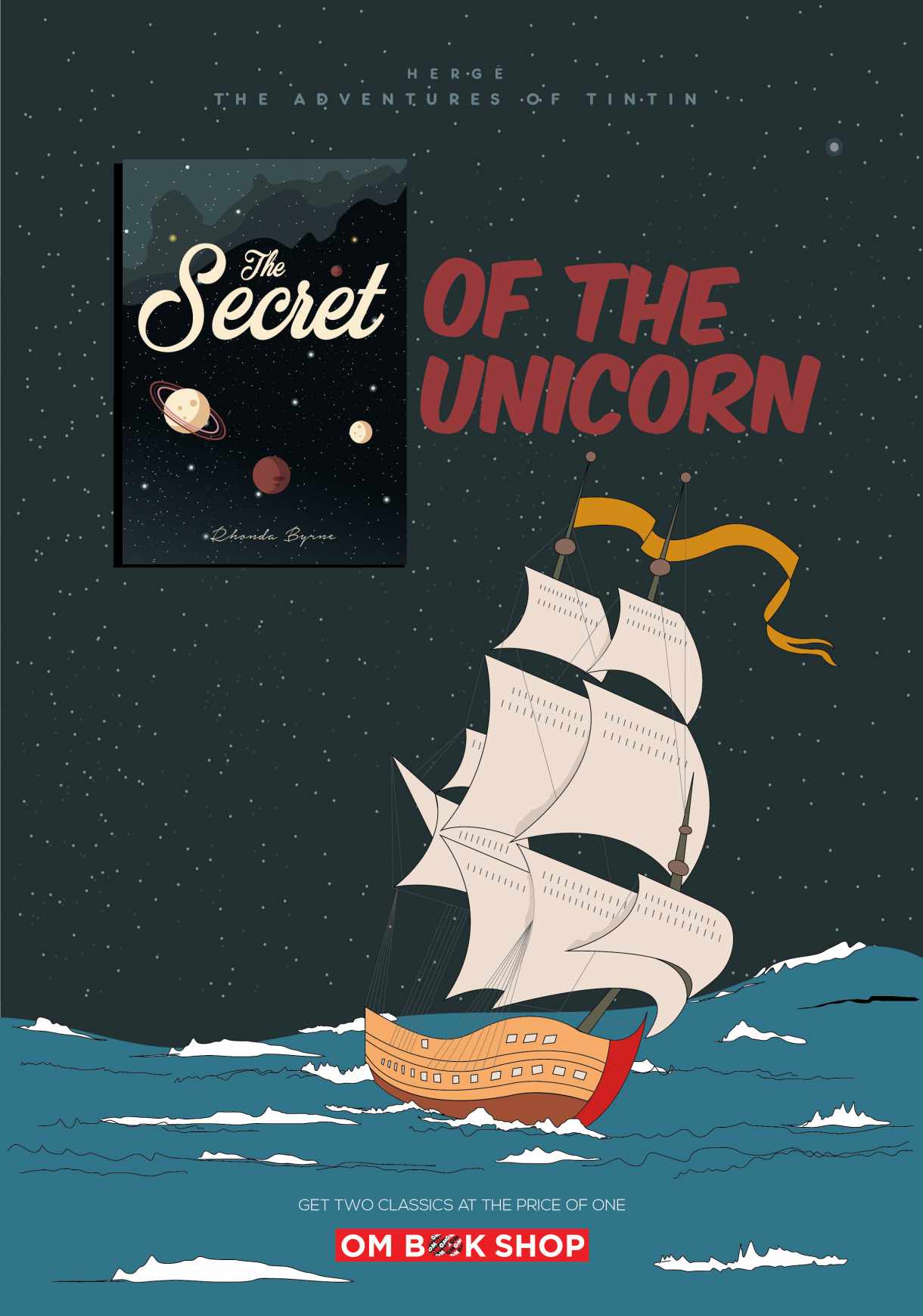 OM Book Shop Print Ad - Secret Of The Unicorn 