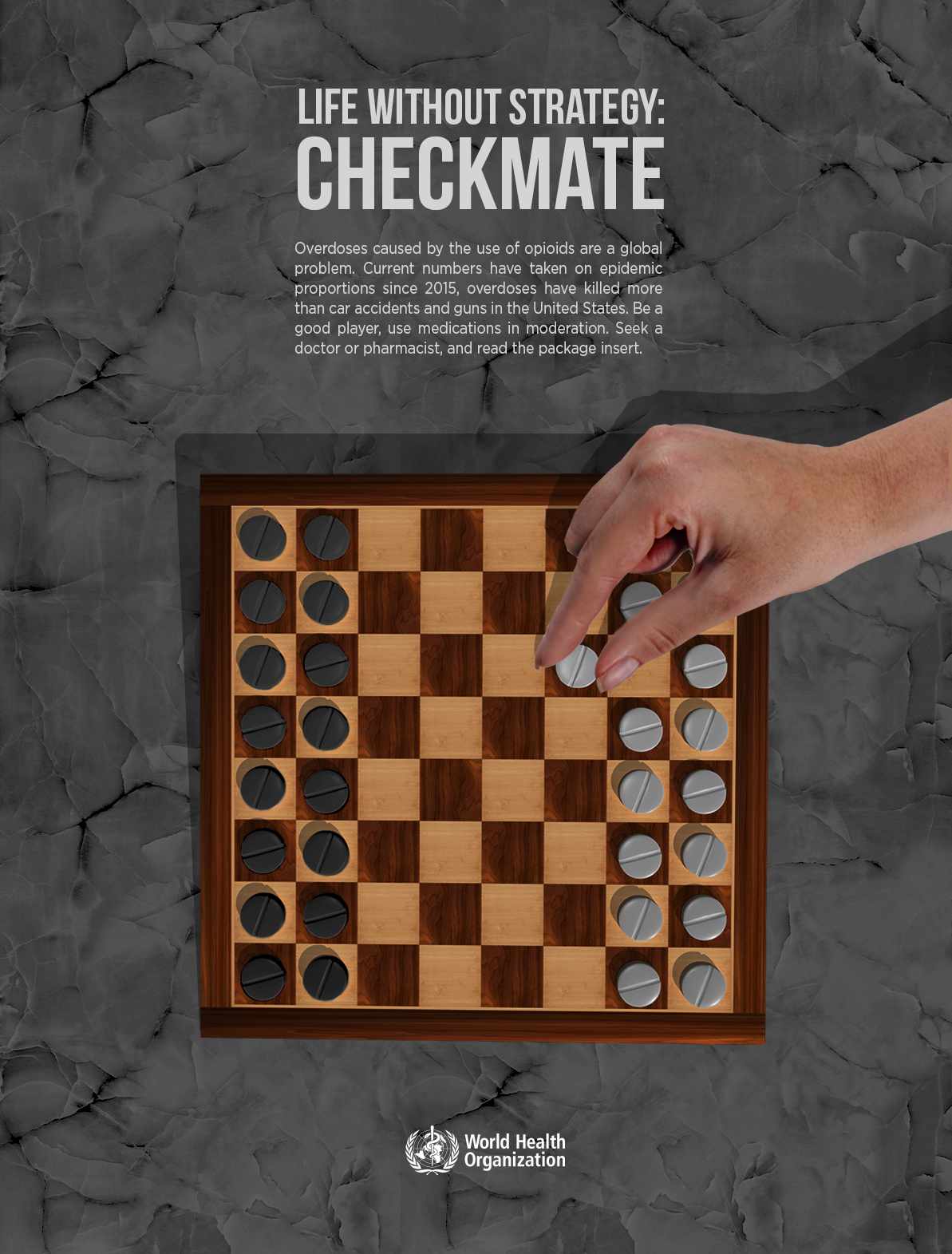 World Health Organization Print Ad - Life Without Strategy: Checkmate