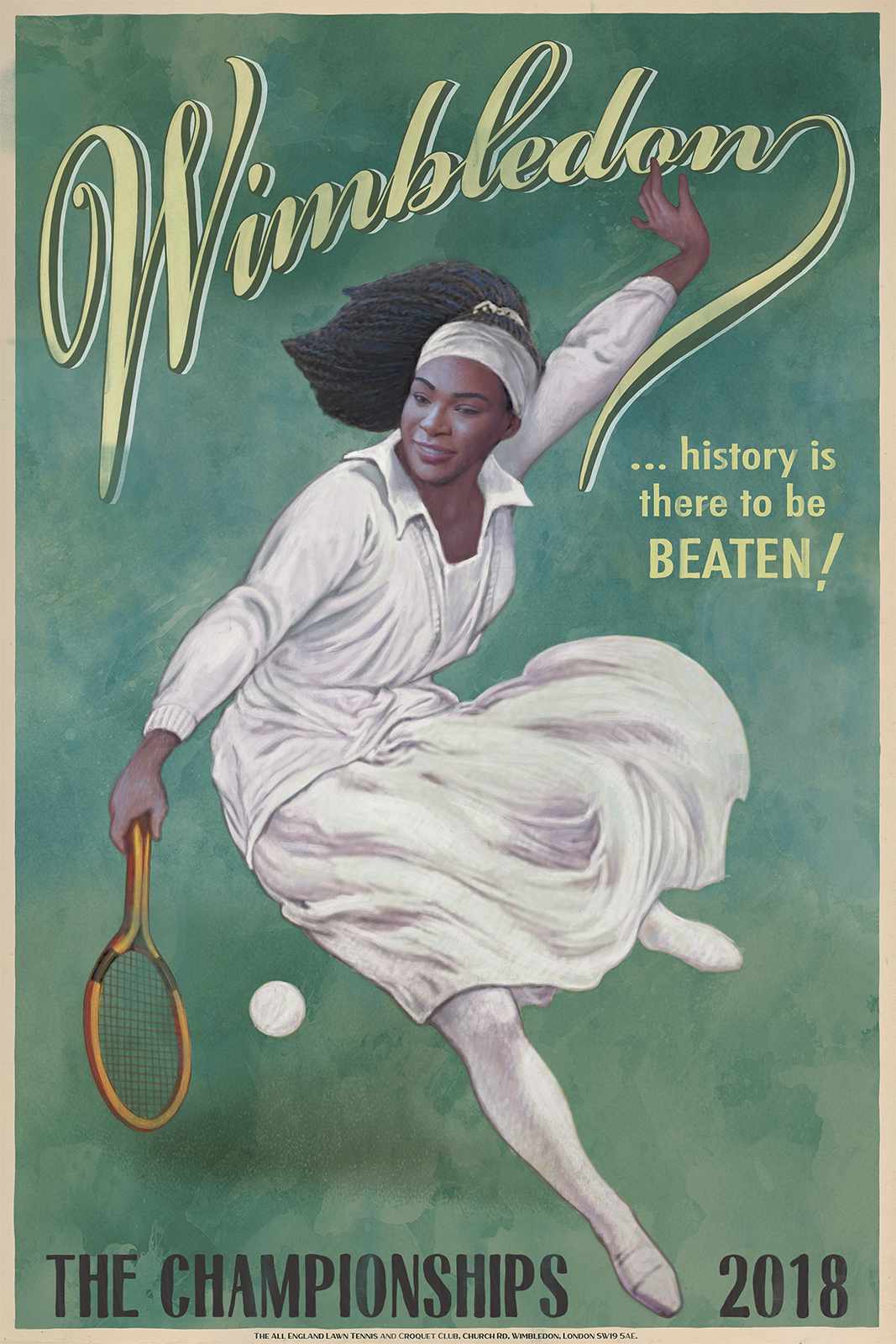 Wimbledon Outdoor Ad - History is There to be Beaten, 2