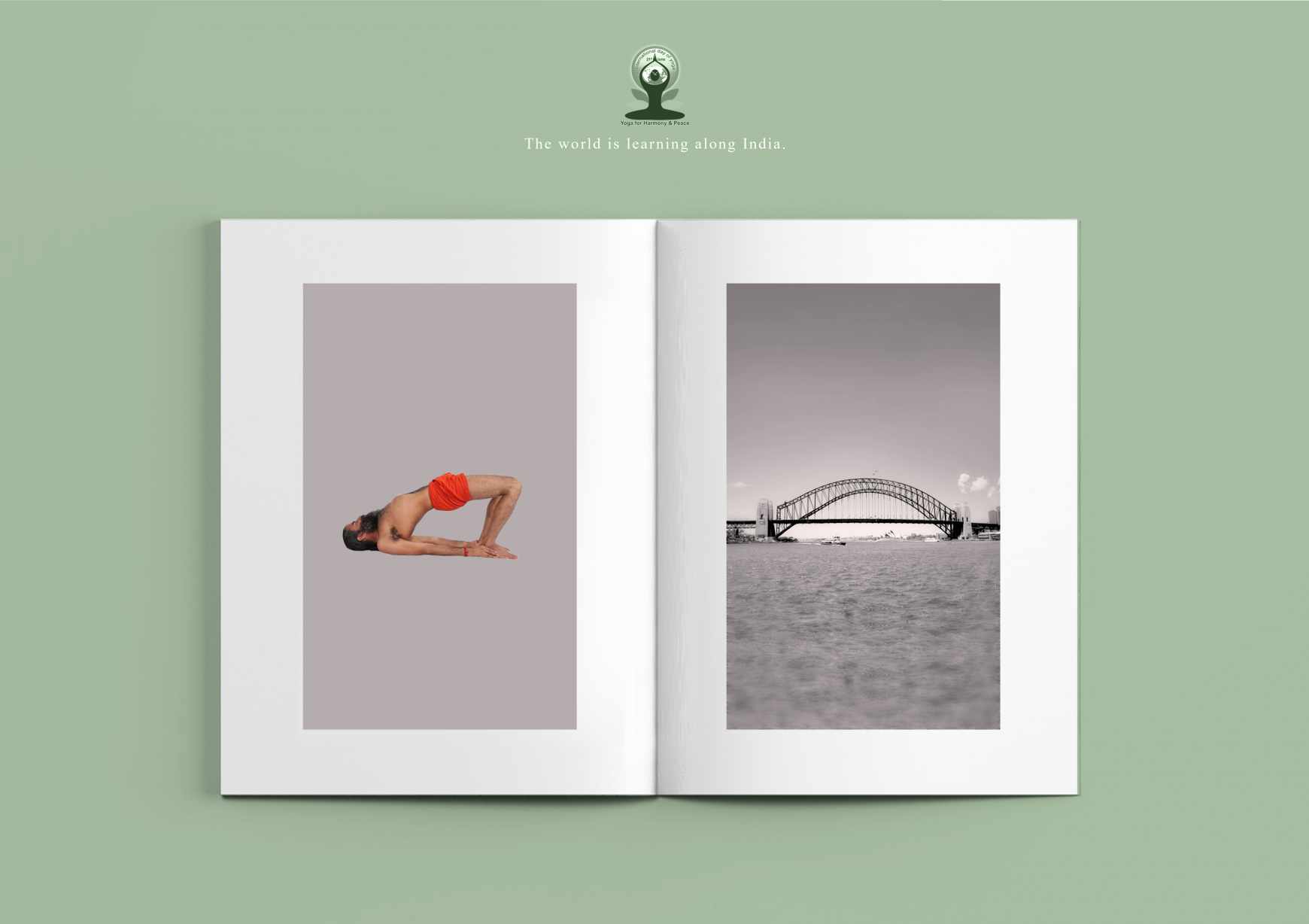 International Yoga Day Print Ad - Setu Bandhasana