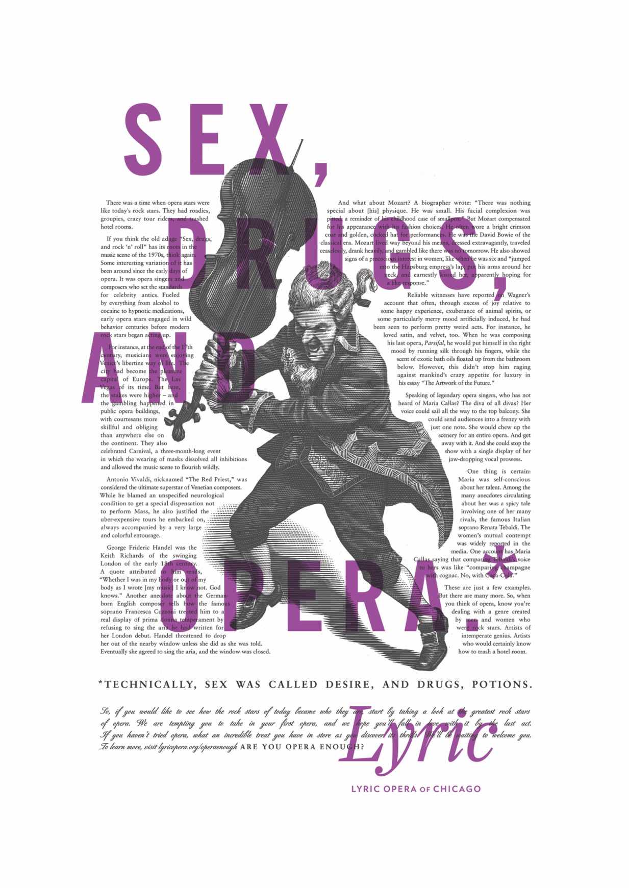 Lyric Opera of Chicago Print Ad - Sex and Drugs