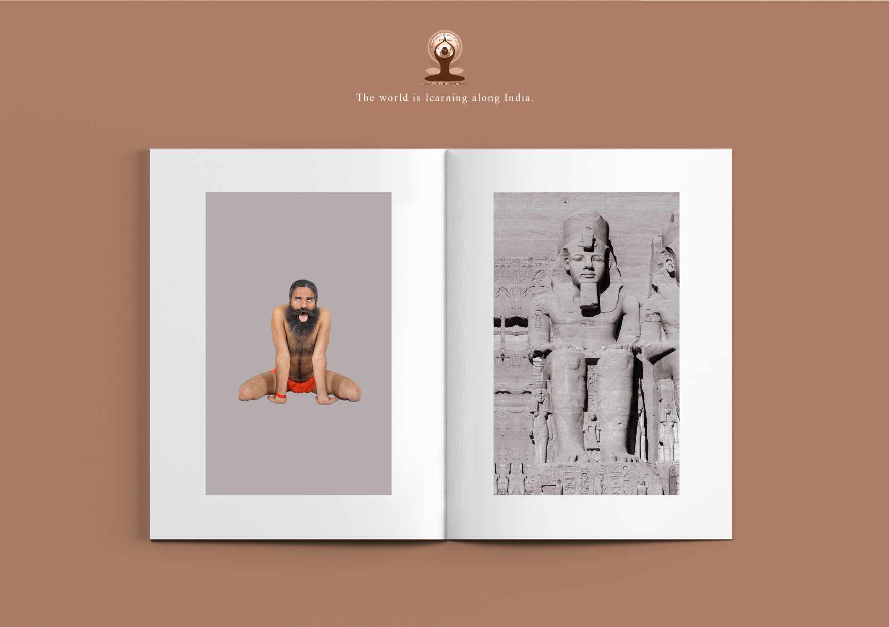 International Yoga Day Print Ad - Simhasana