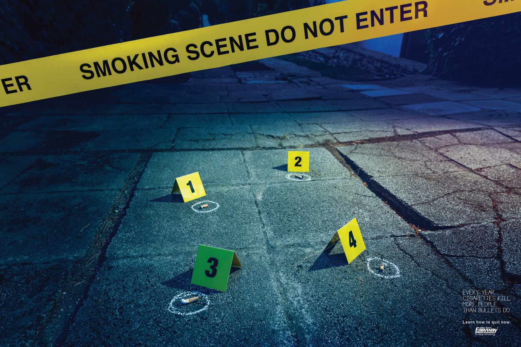 Allen Carr Print Ad - Smoking Scene - Backstreet