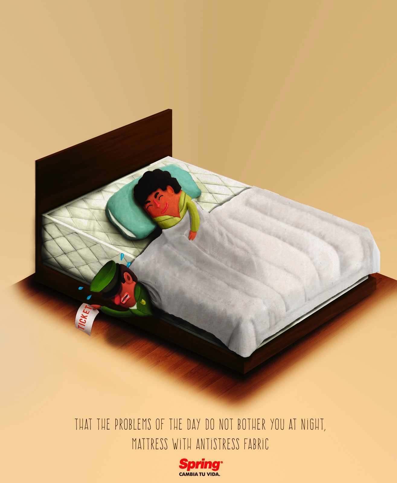 Spring Print Ad - Mattress with Antistress Fabric