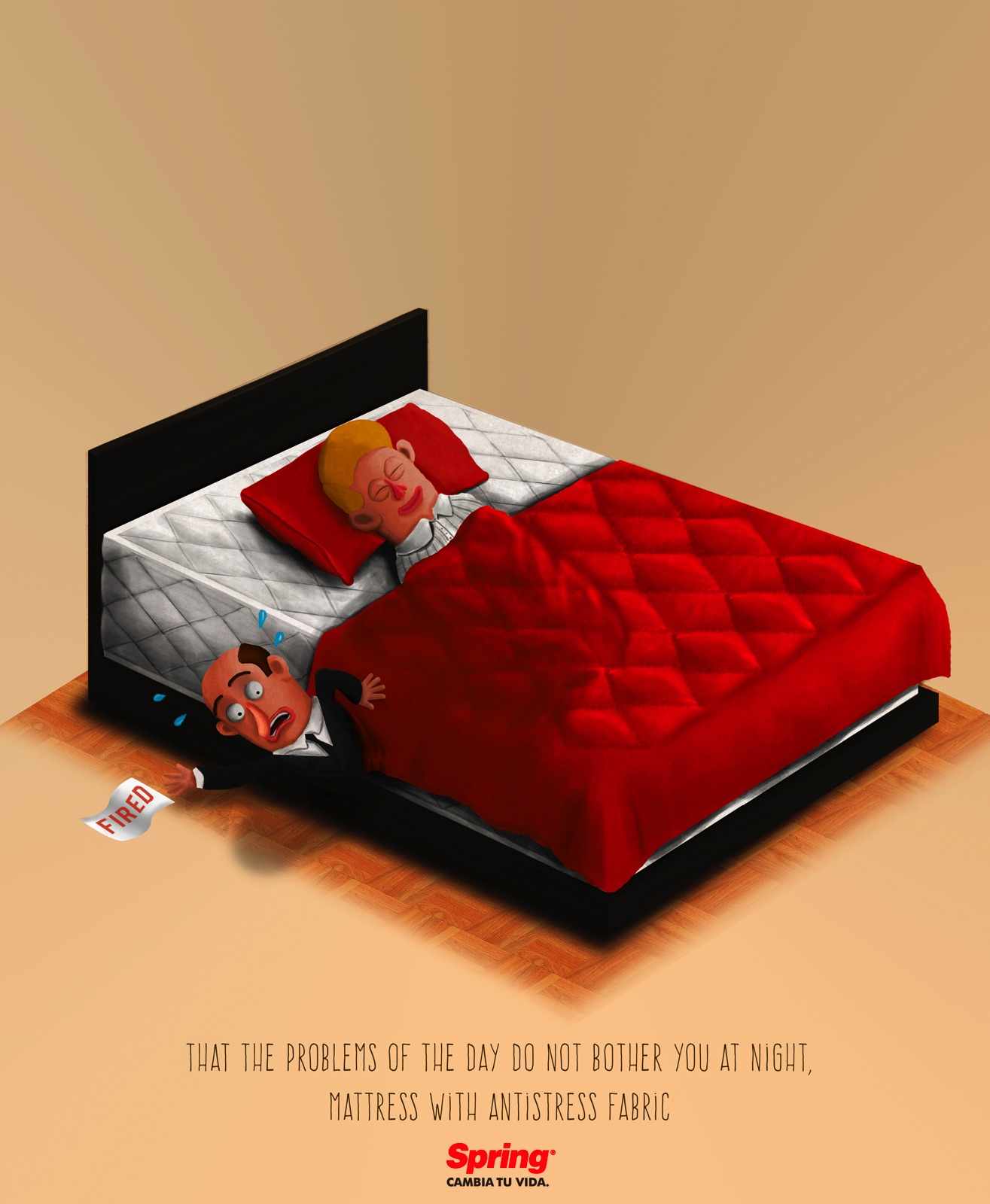 Spring Print Ad - Mattress with Antistress Fabric, 2