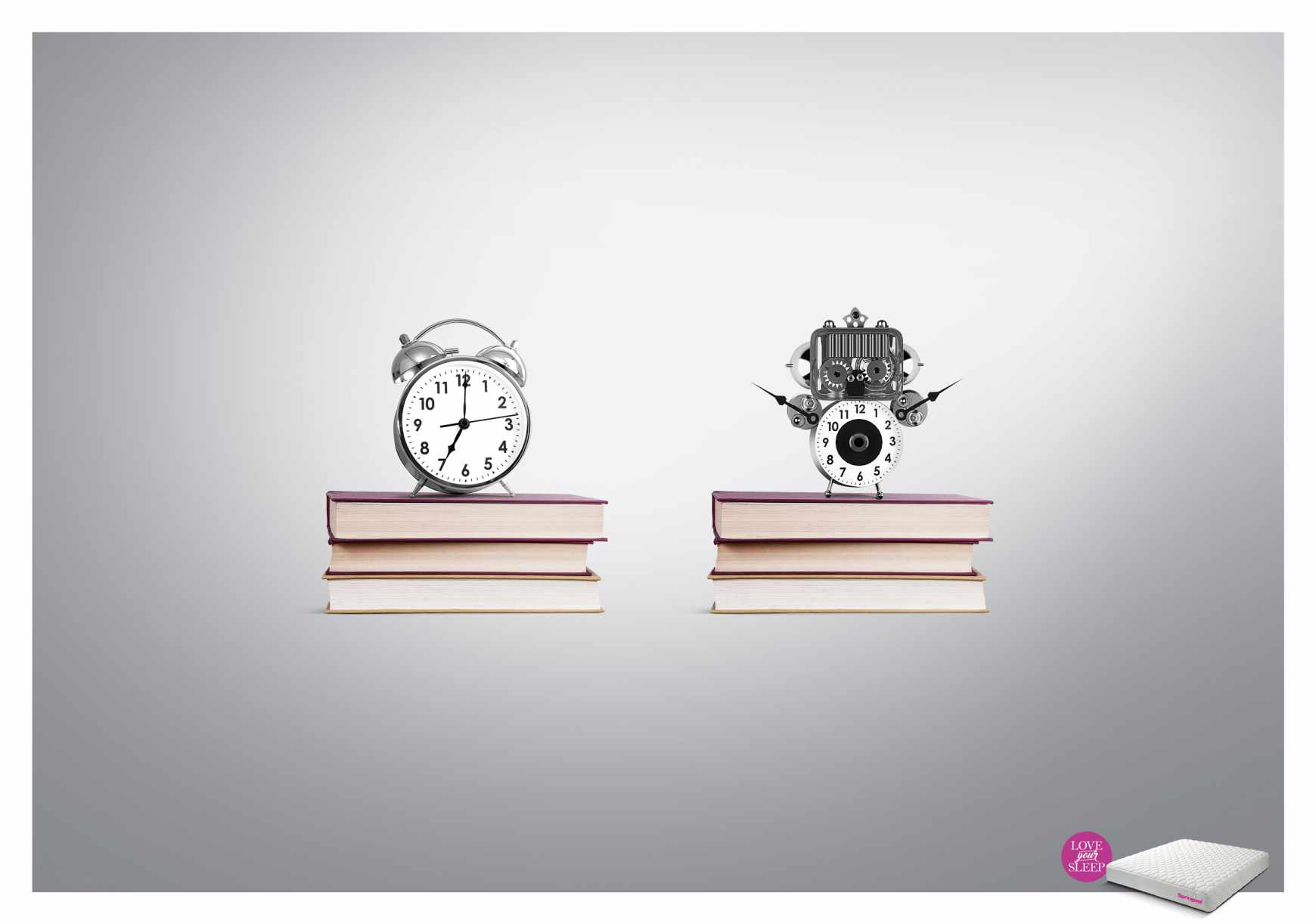 Springwel Print Ad - Love your Sleep - Alarm Clock