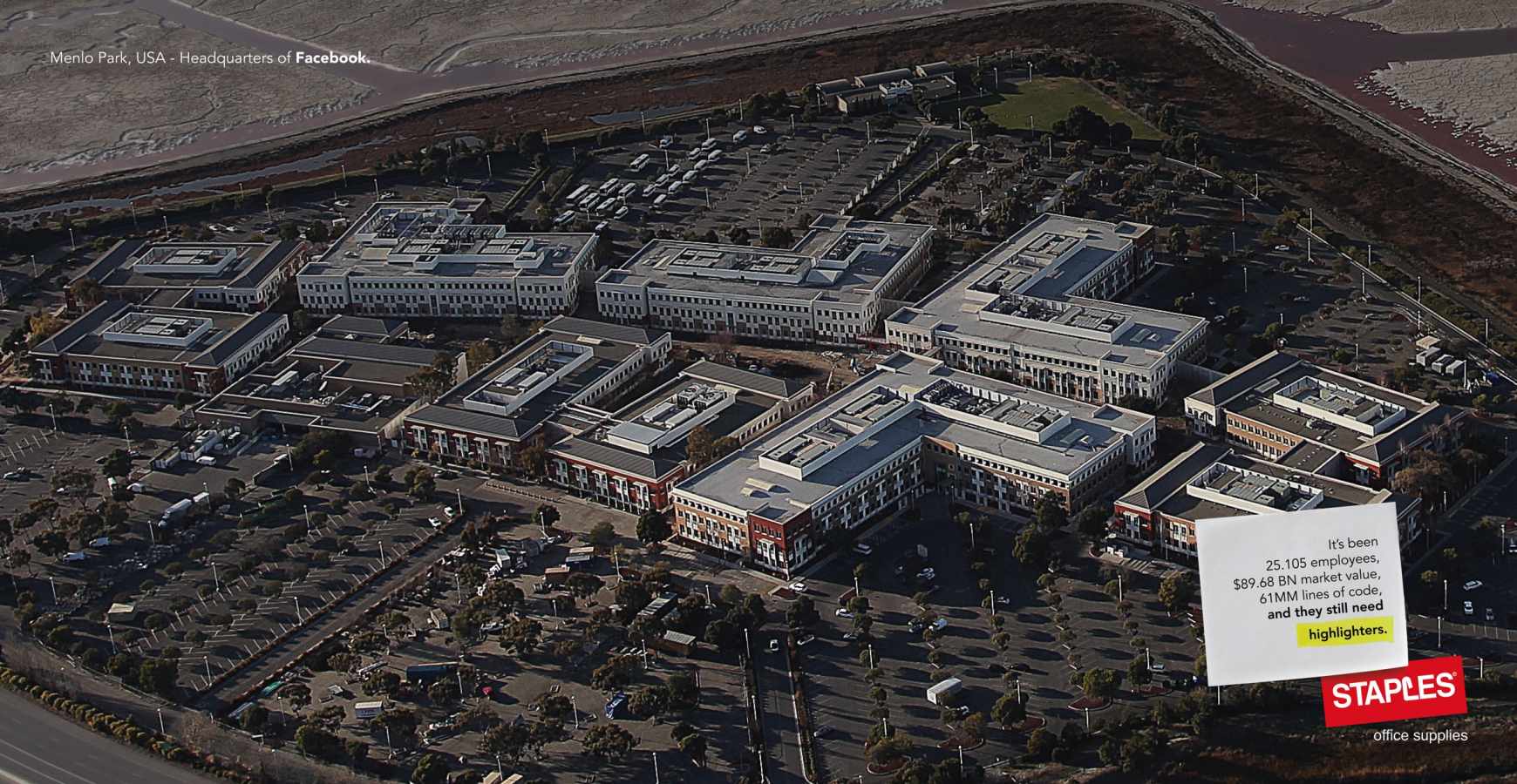 Staples Print Ad - Headquarters / Highlighters