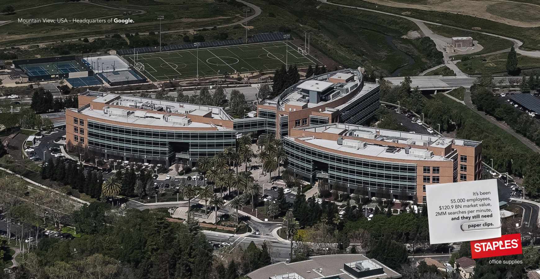 Staples Print Ad - Headquarters / Paper Clips