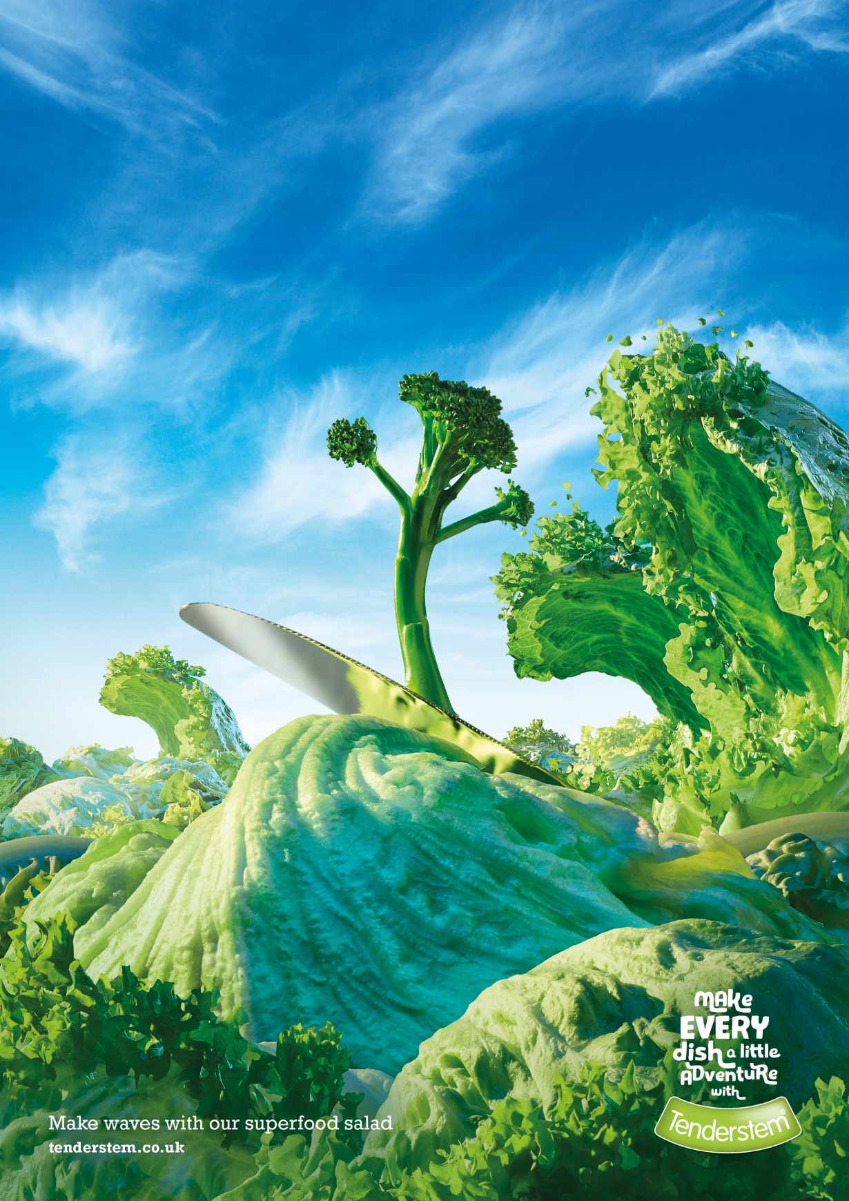 Tenderstem Print Ad - Surfing