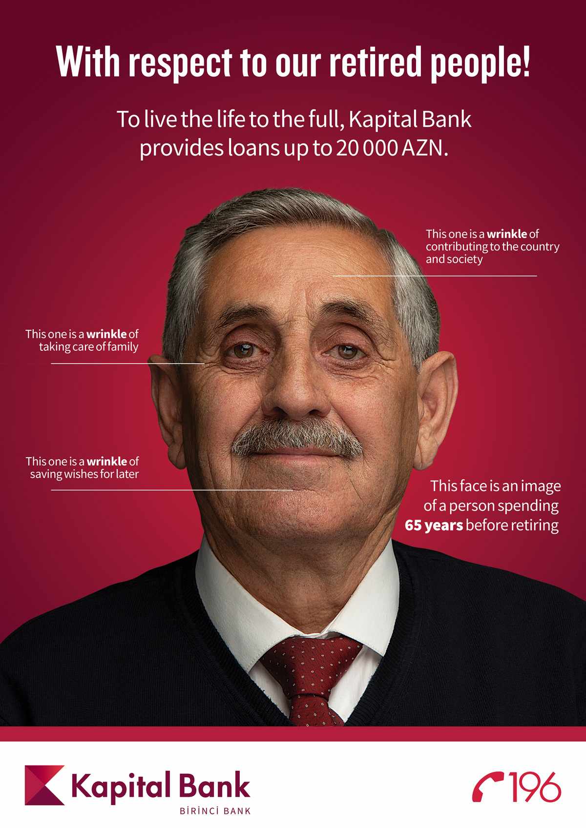 Kapital Bank Print Ad - With Respect To Our Retired People, 1 