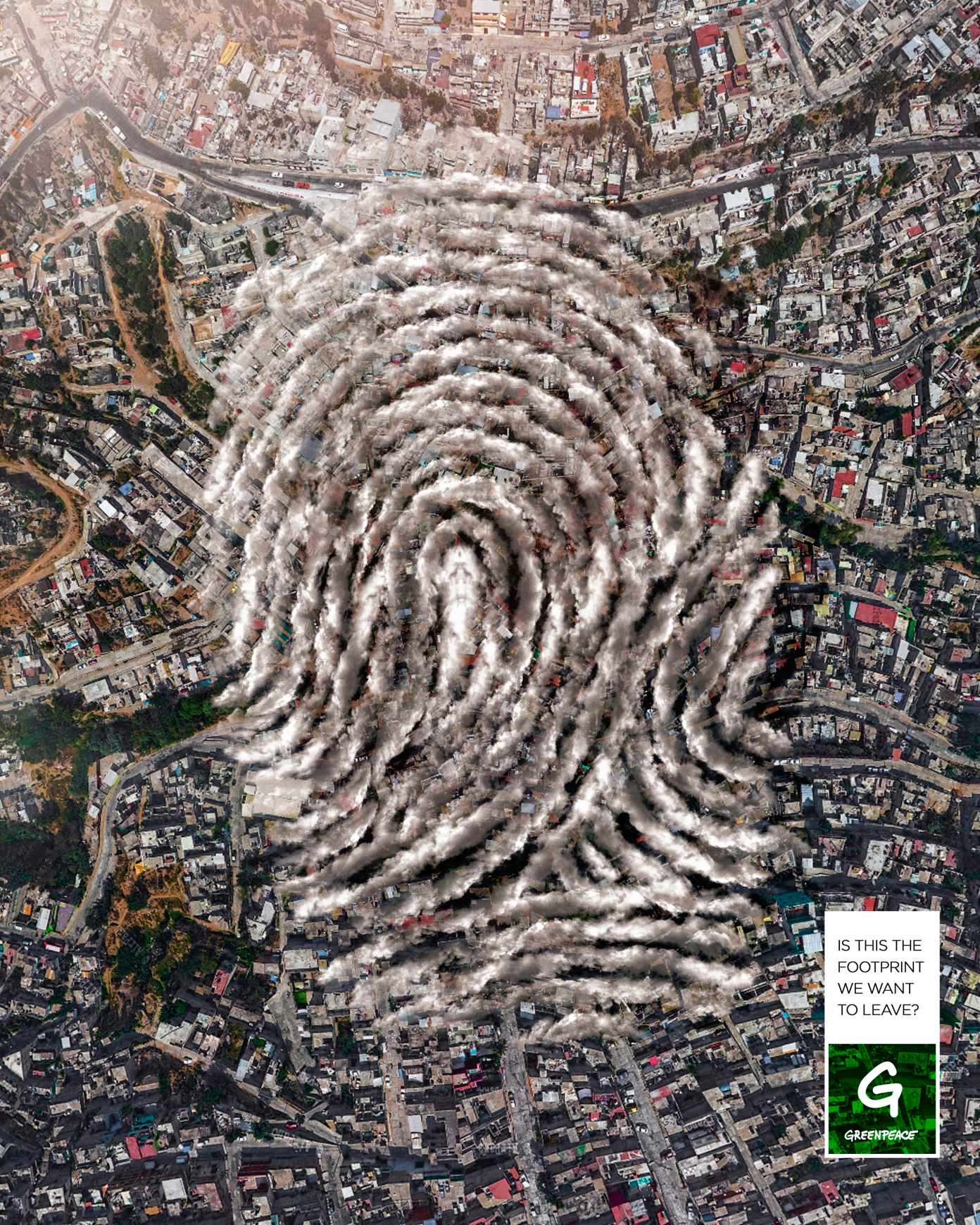 Greenpeace Print Ad - The Pollution Footprint