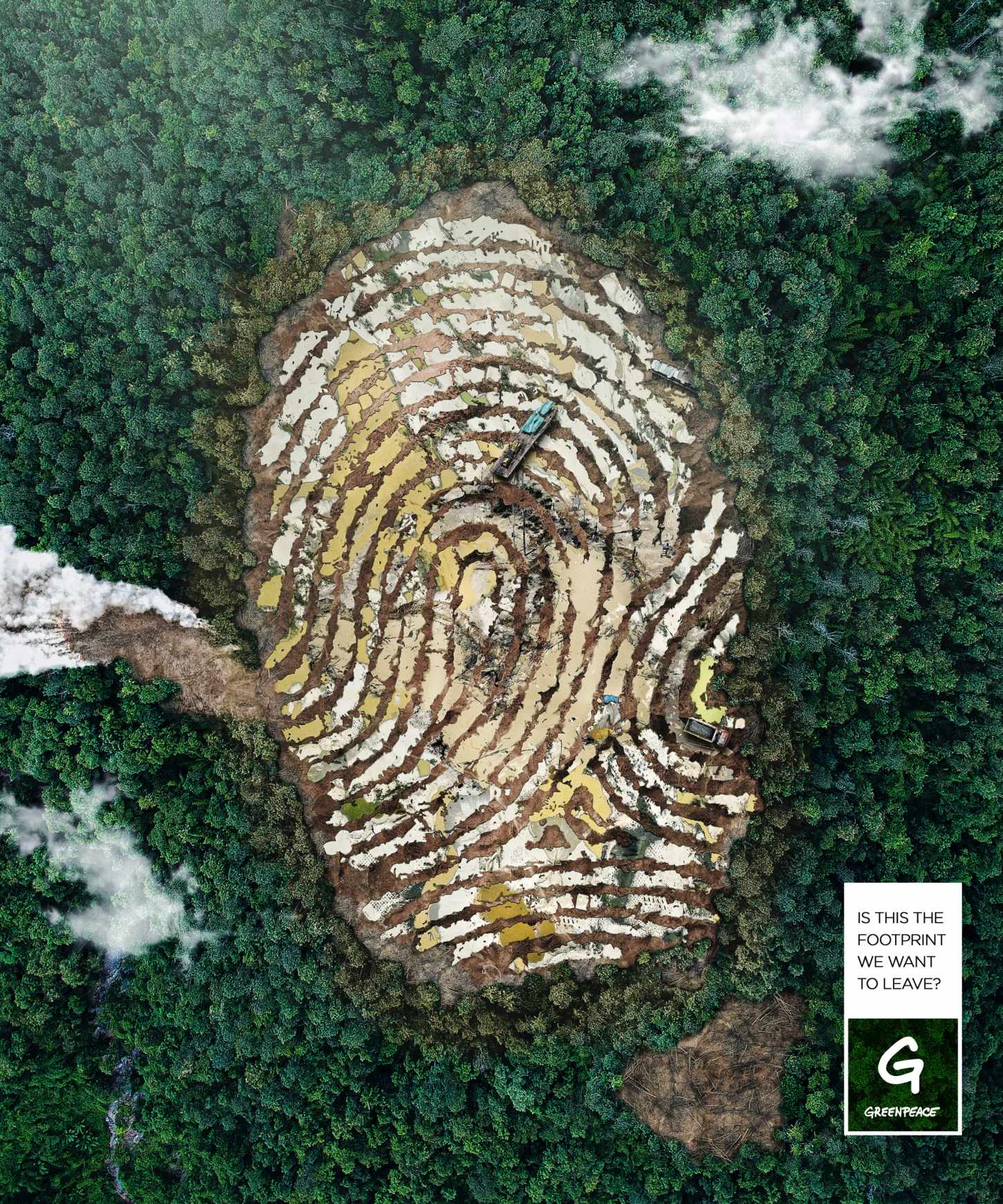 Greenpeace Print Ad - The Pollution Footprint, 2