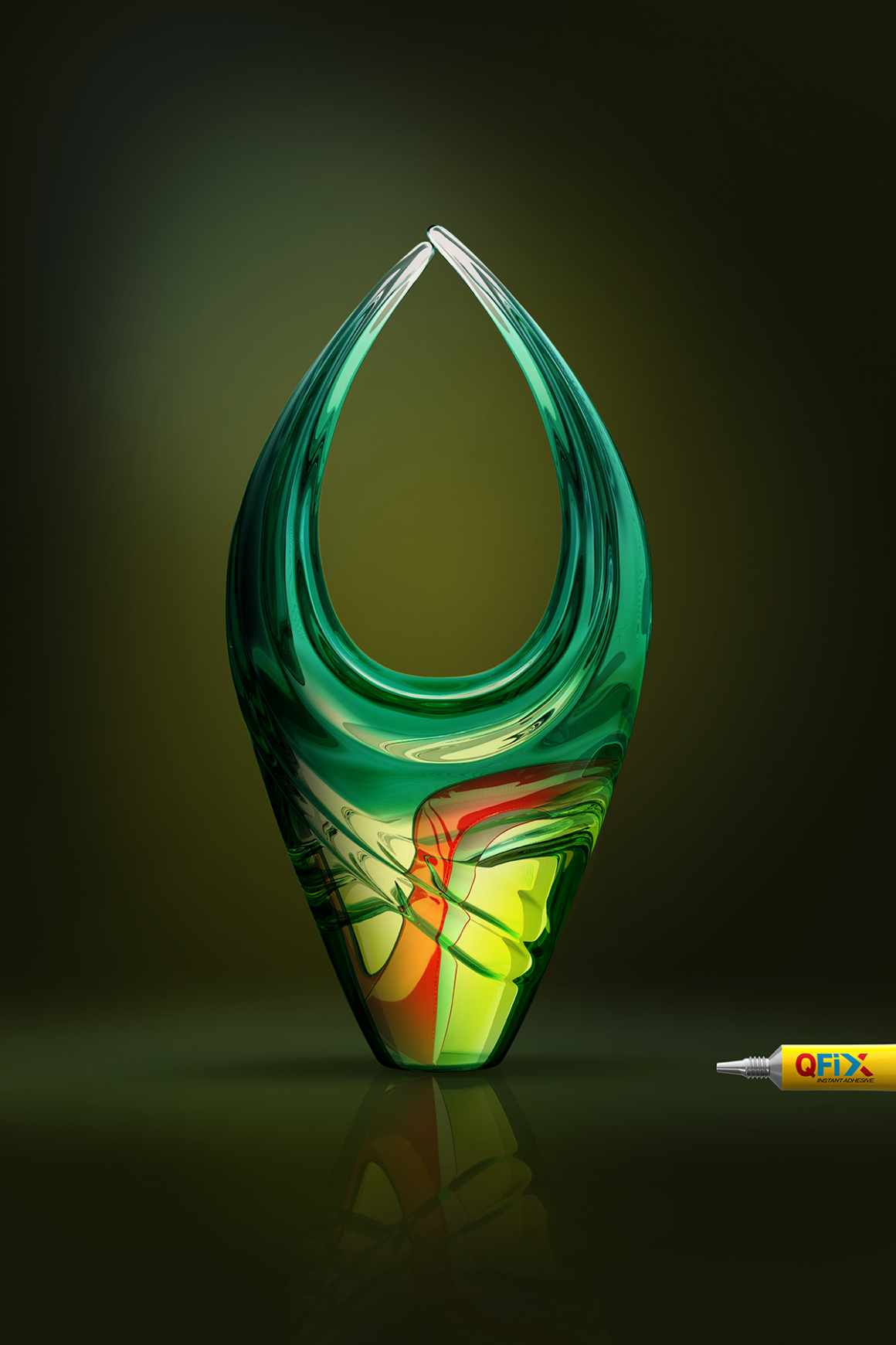 Qfix Print Ad - Instant Adhesive, Throes of Passion