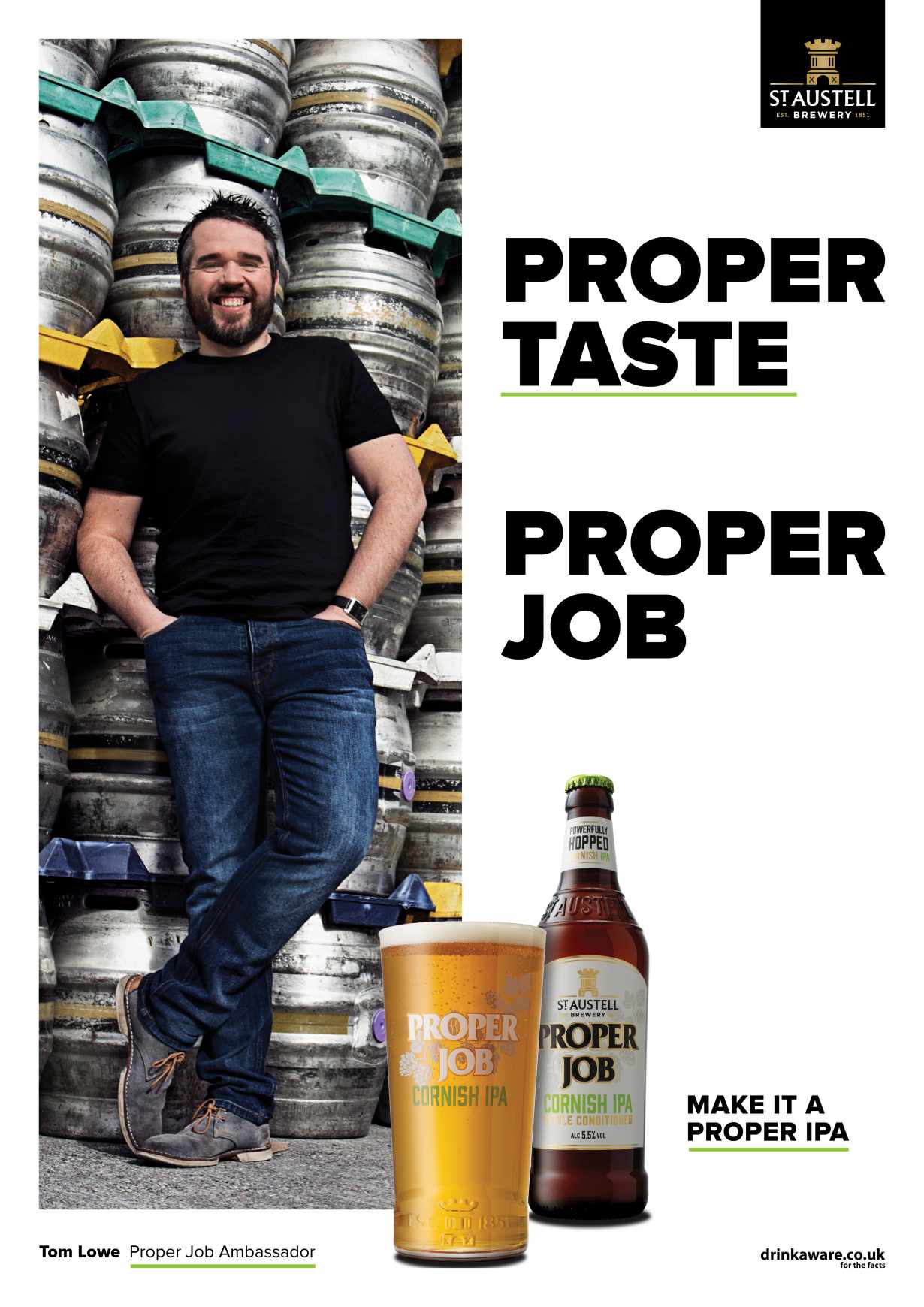 St Austell Brewery Design Ad - Proper Job