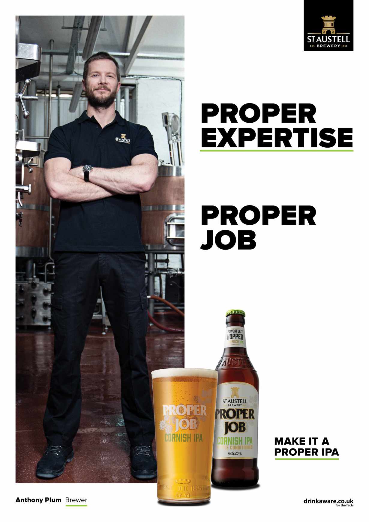 St Austell Brewery Design Ad - Proper Job