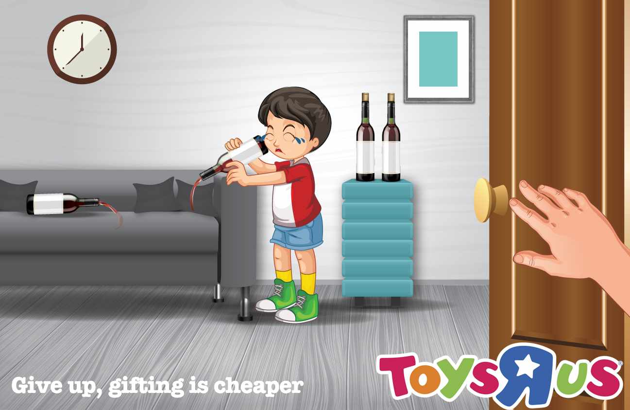 Toys “R” Us Print Ad - Give Up, Gifting is Cheaper, 2 