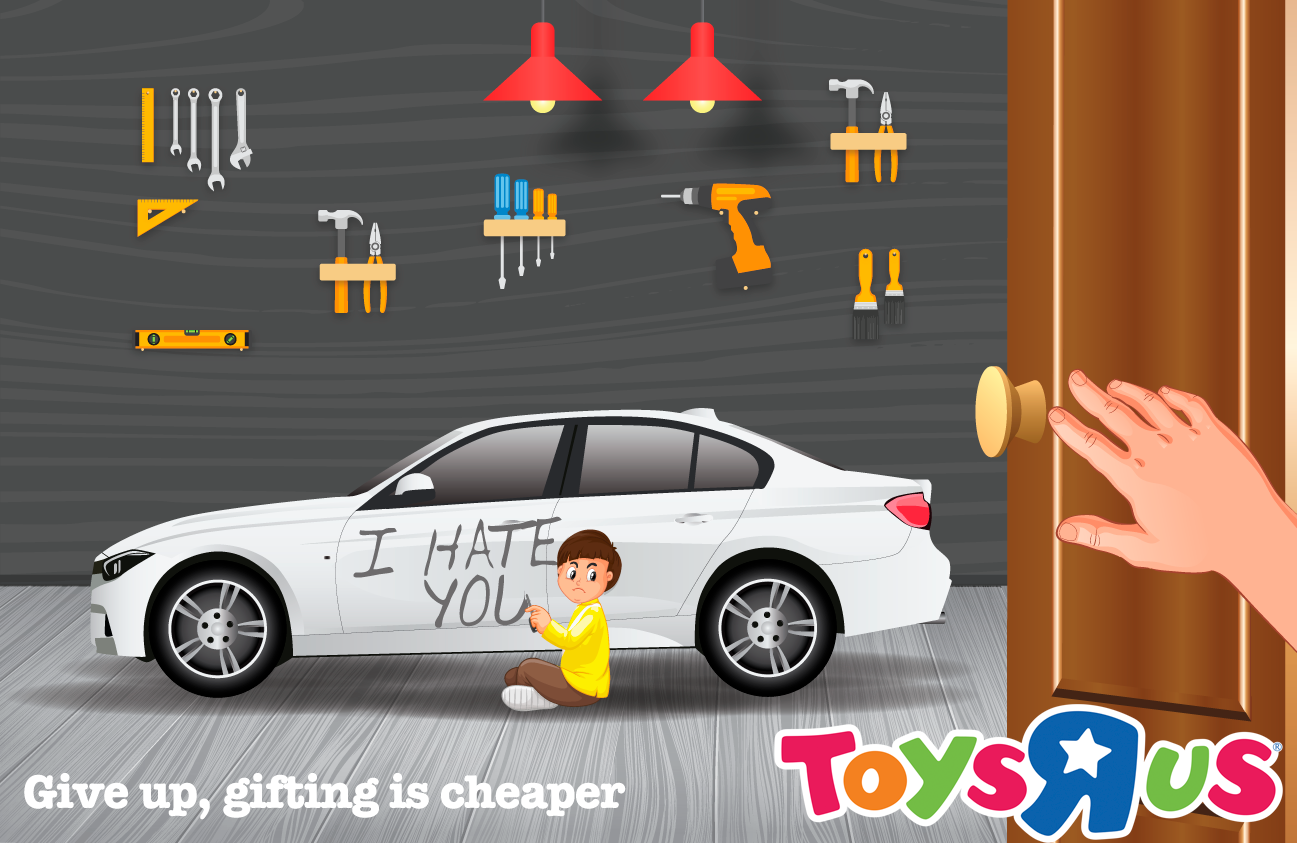 Toys “R” Us Print Ad - Give Up, Gifting is Cheaper, 3 