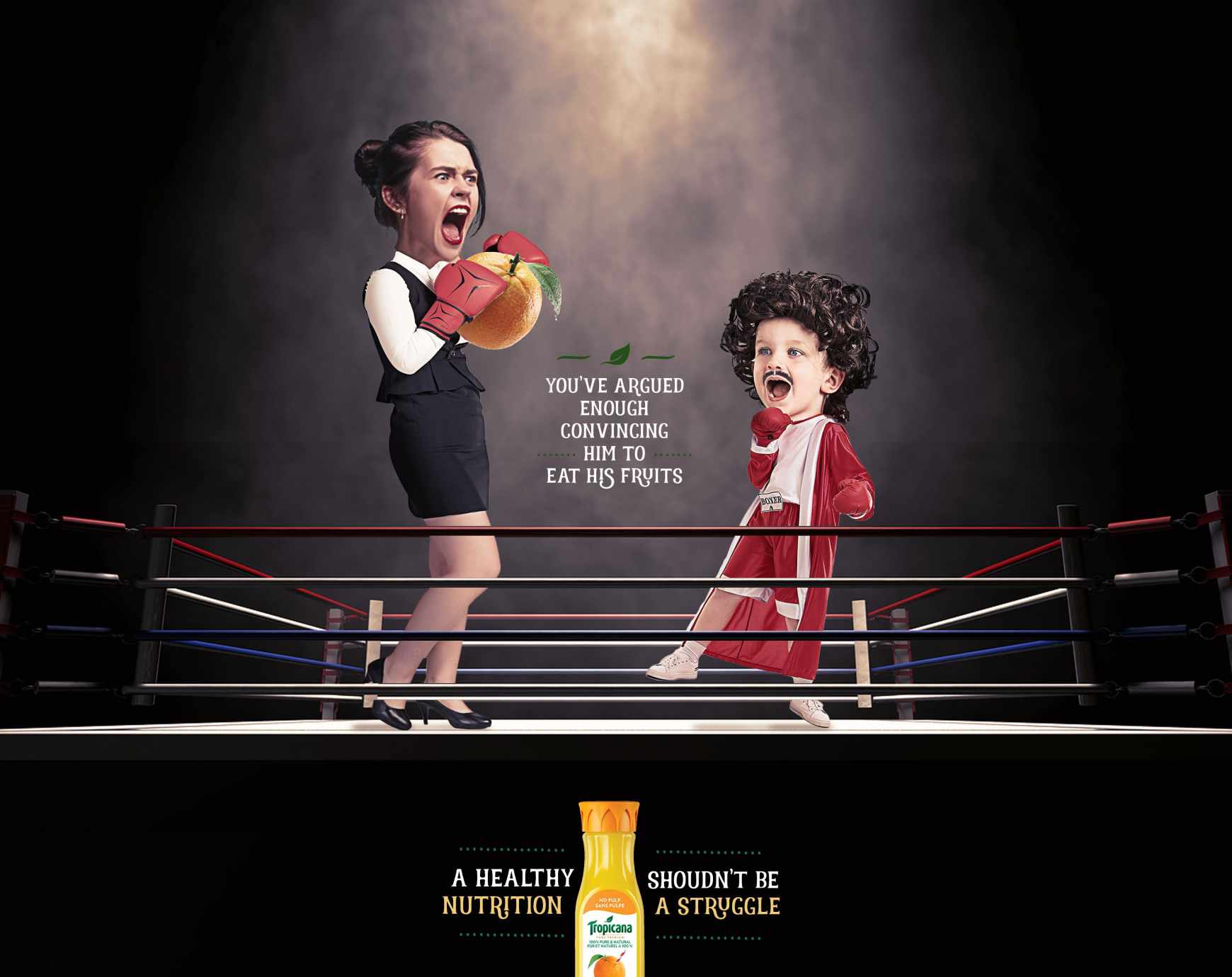 Tropicana Print Ad - Fighter