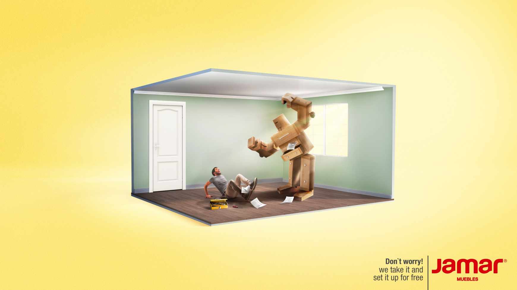 Muebles Jamar Print Ad - Don't worry!