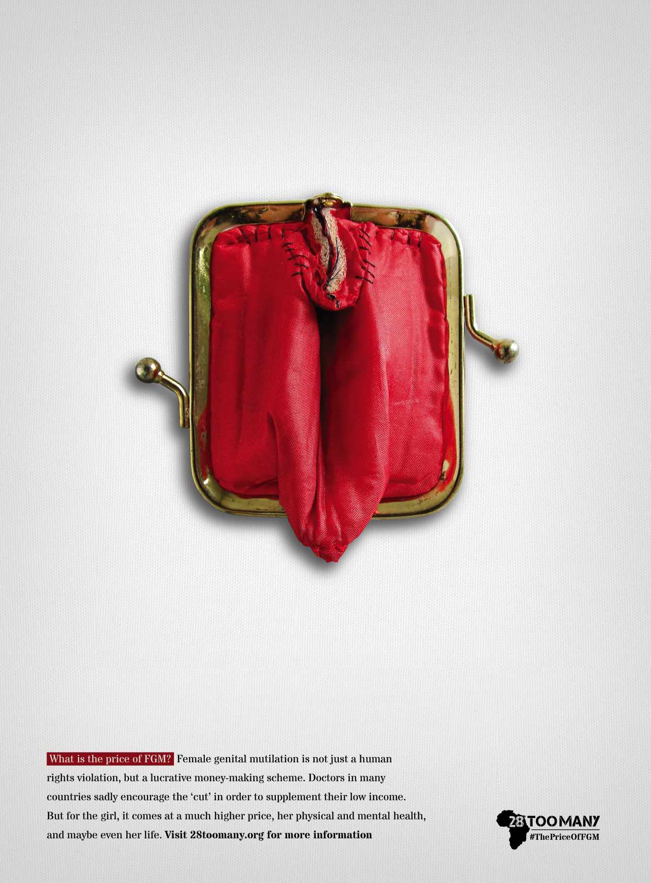 28 Too Many Print Ad - The Price of FGM, 4