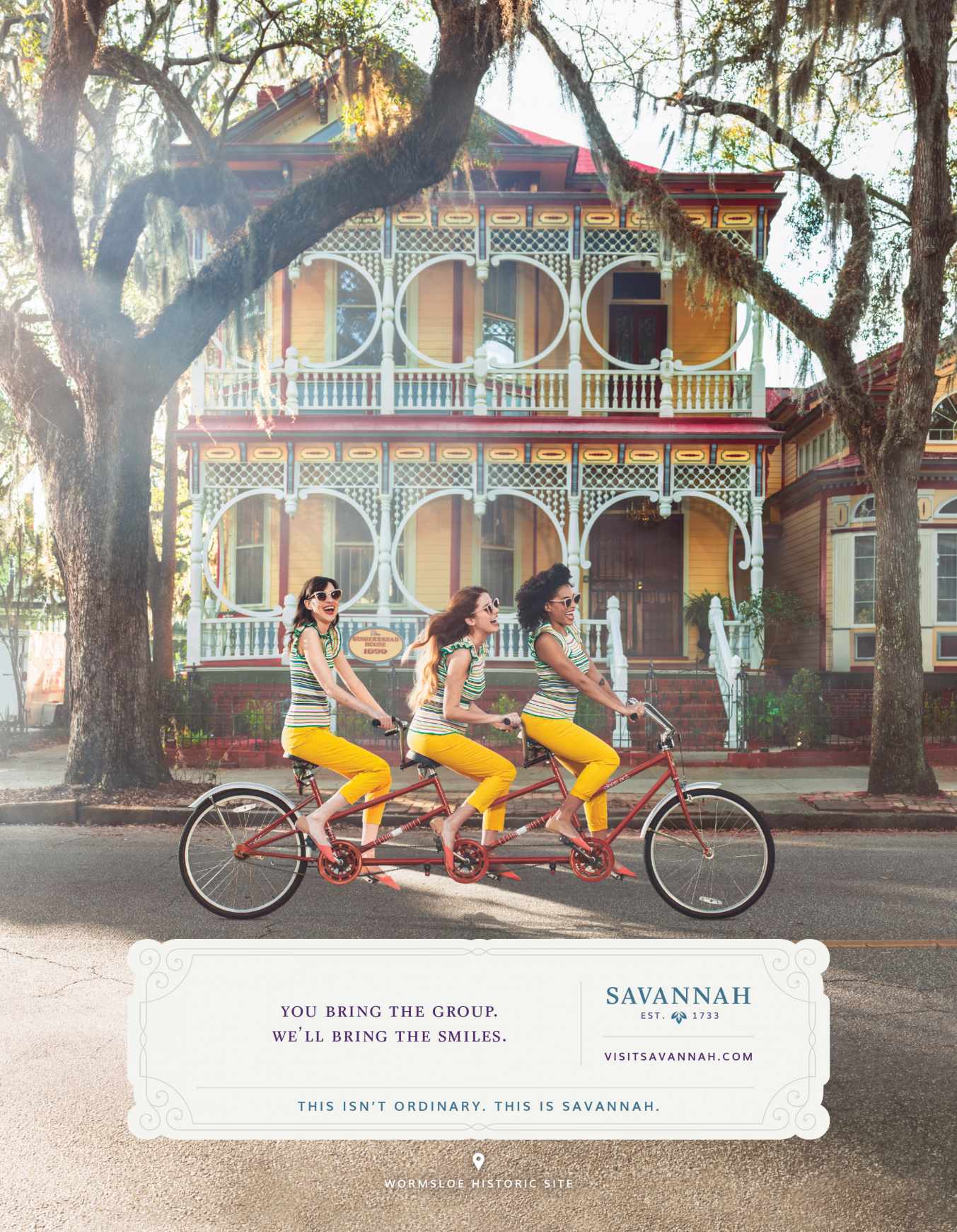 Visit Savannah Print Ad - Gingerbread House
