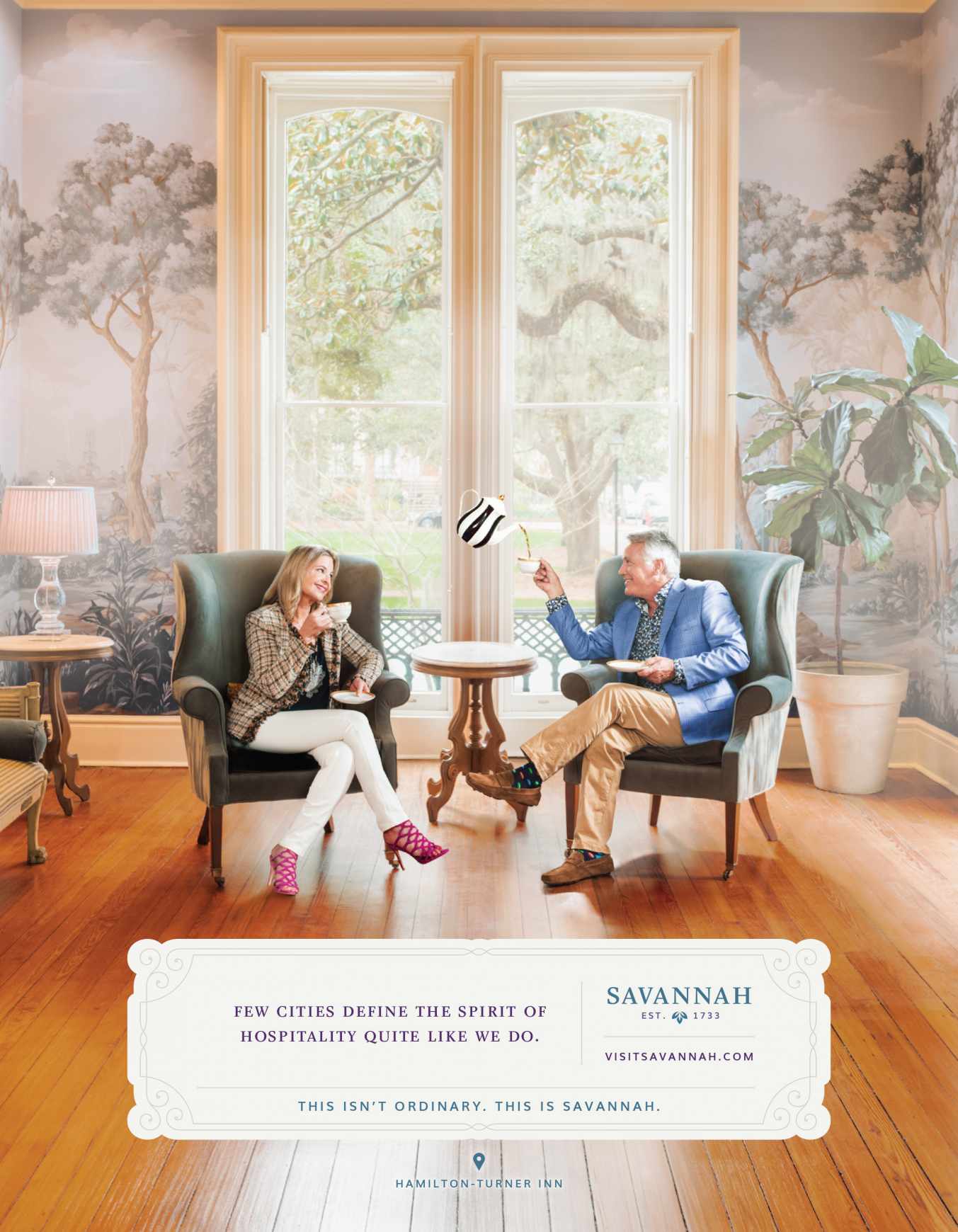 Visit Savannah Print Ad - Hamilton-Turner Inn