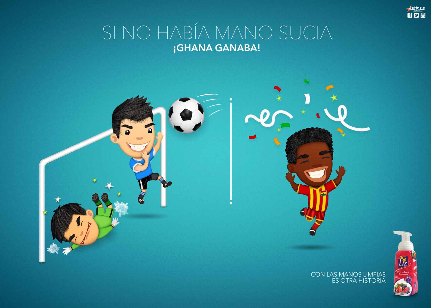 LIZ Print Ad - Clean Hands - Suárez